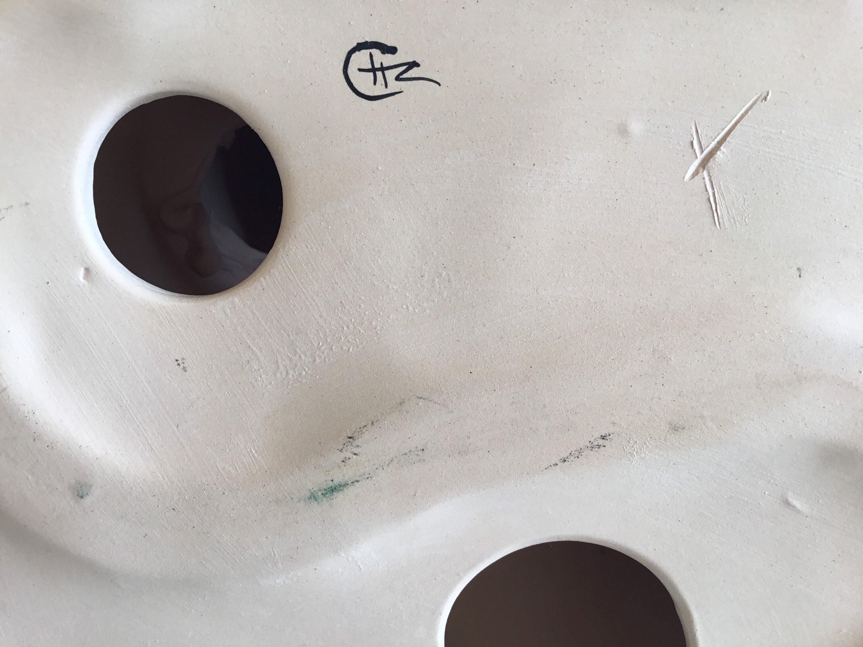 Vintage Ceramic Sculpture | 1970s CHZ Spain Pair of Horses, Hand Painted Glossy Mane — photo 11 of 11
