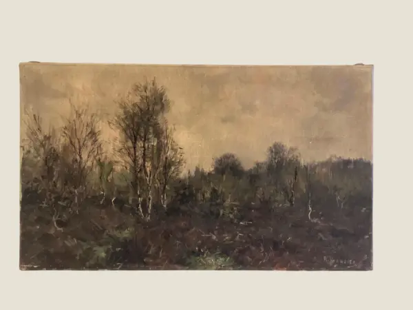 Oil Painting Landscape – Antique Art (1800s) Richard Viandier
