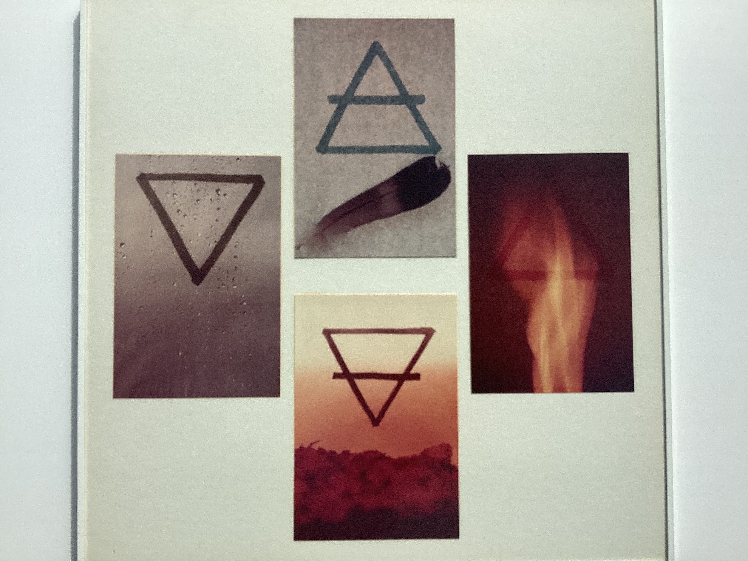 Vintage Photograph Set | 1984 Vandenhaute "Elements" Series, Framed Air Earth Water Fire — photo 3 of 5