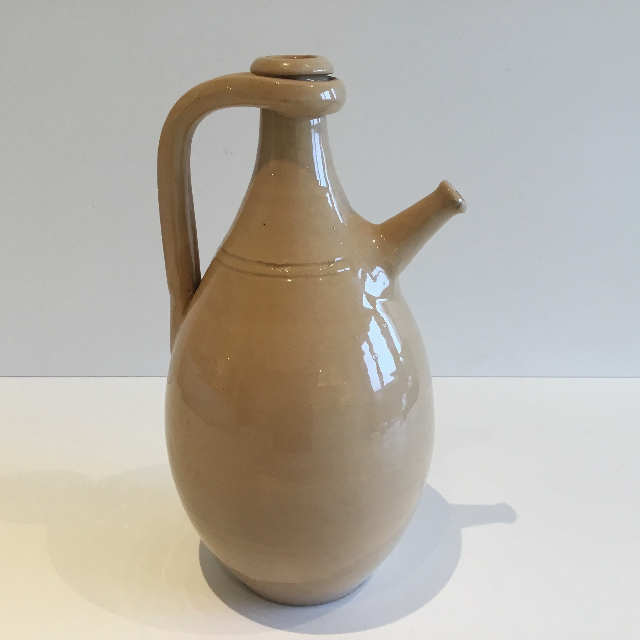 Italian Majolica Jug Hand Painted Ceramic Pitcher Vintage Italy 1950s Rare — photo 5 of 8