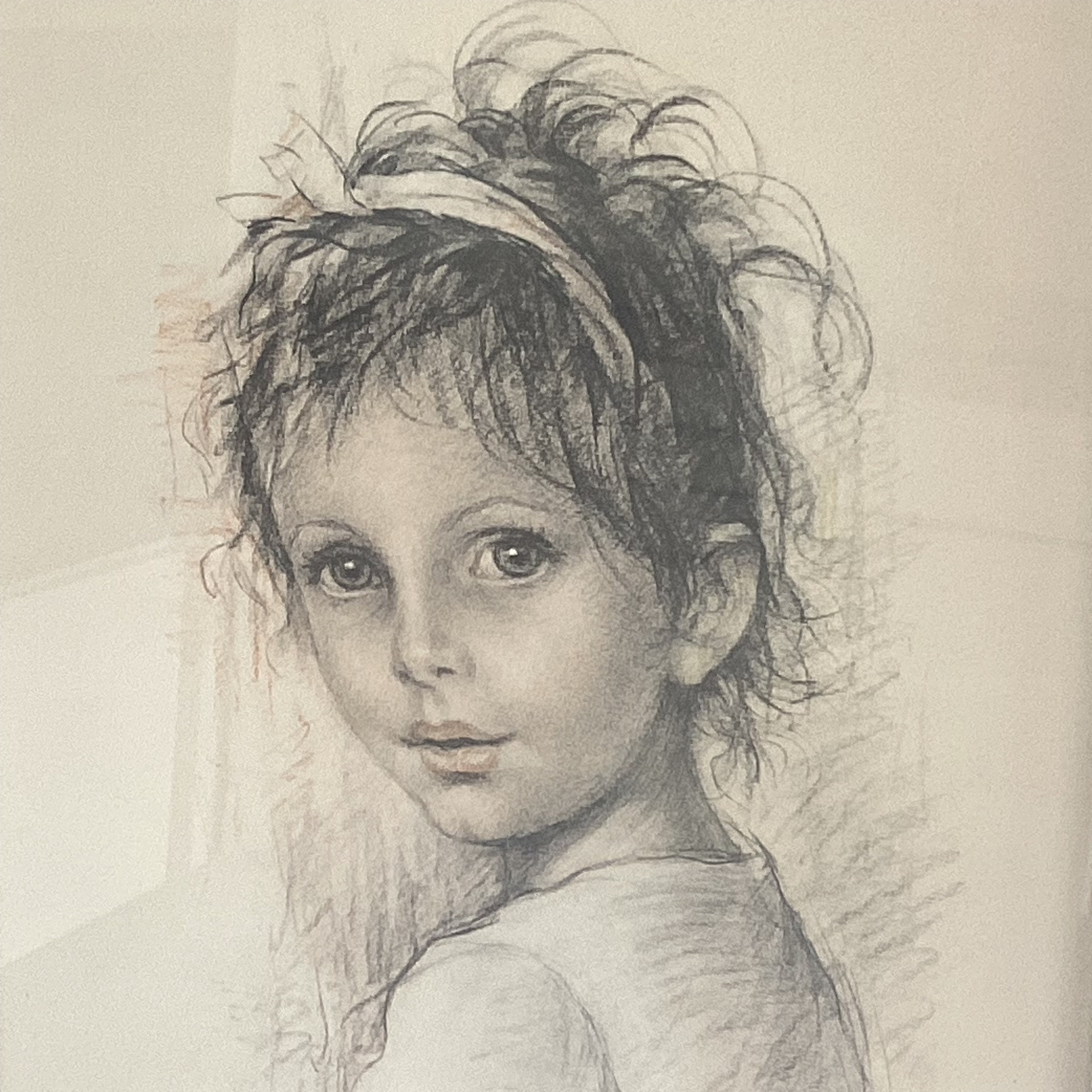 Vintage Lithograph Print | Giuseppe Tarantino 1974 Portrait, Signed Italian Art — photo 6 of 8
