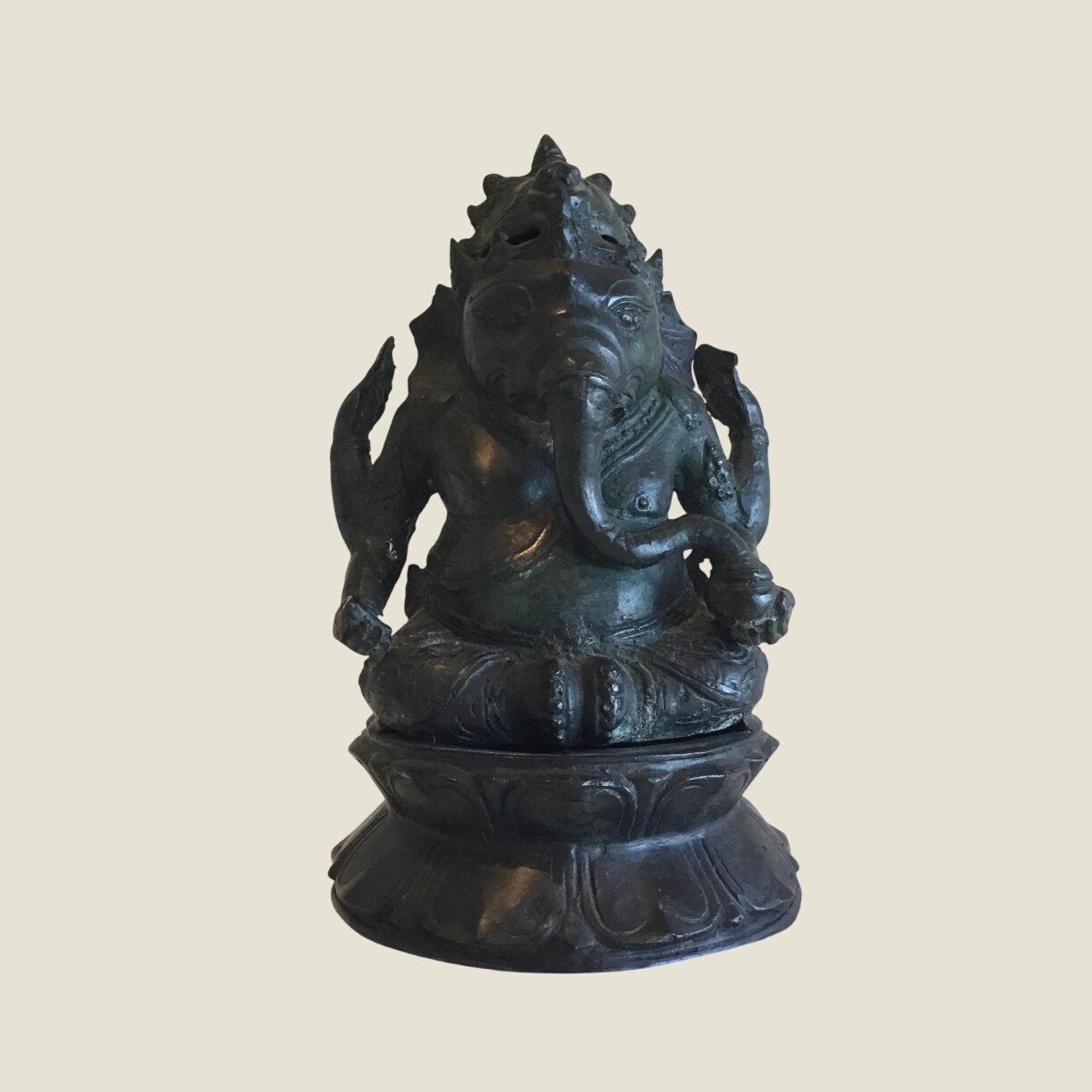 Indian Ganesha Bronze Statue (1900s)