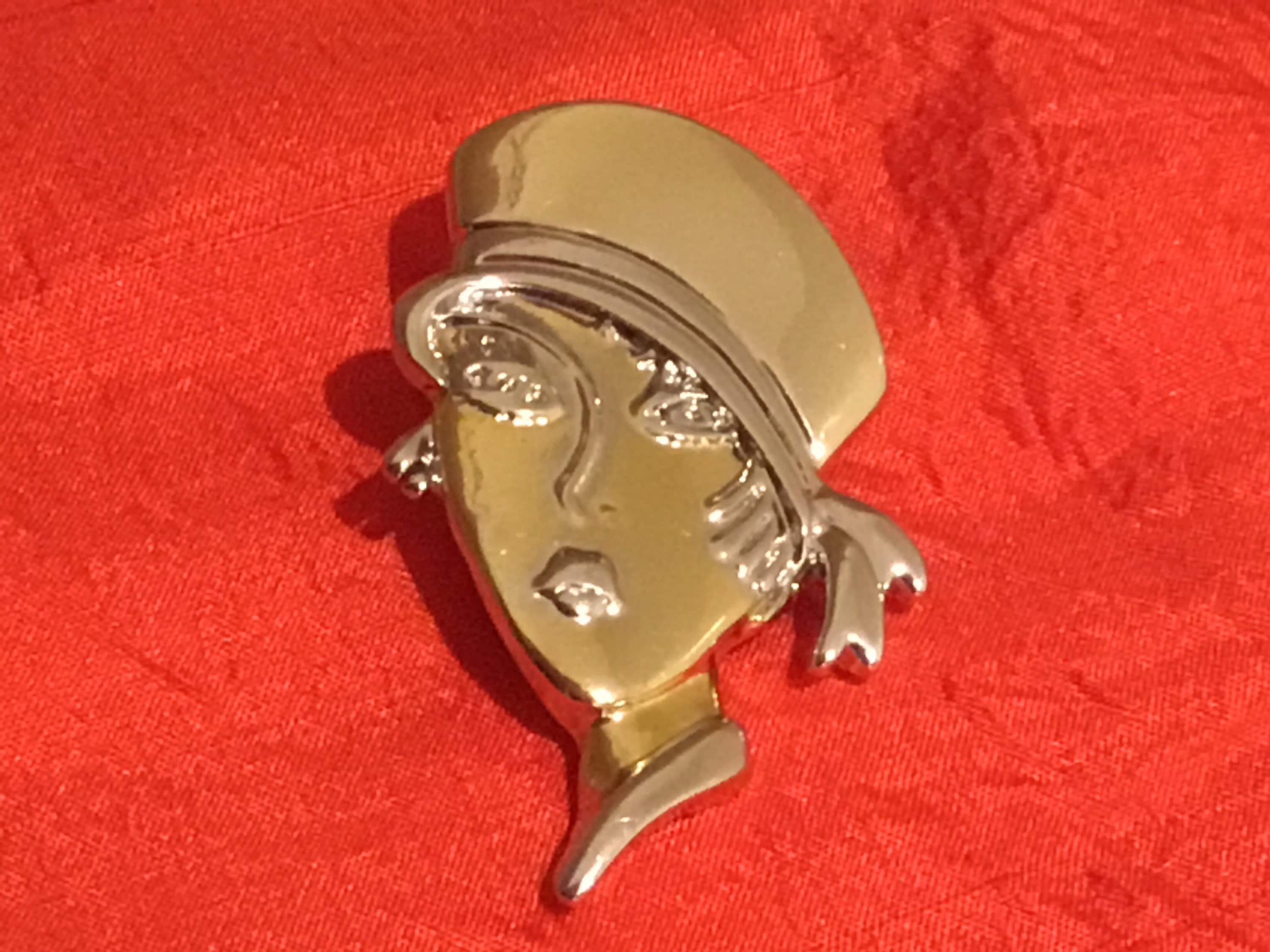 Vintage Brooch | Diego Casella-Pc-1954 Jewelry Design (1995) 24k Gold & 1000 Rhodium — photo 4 of 8