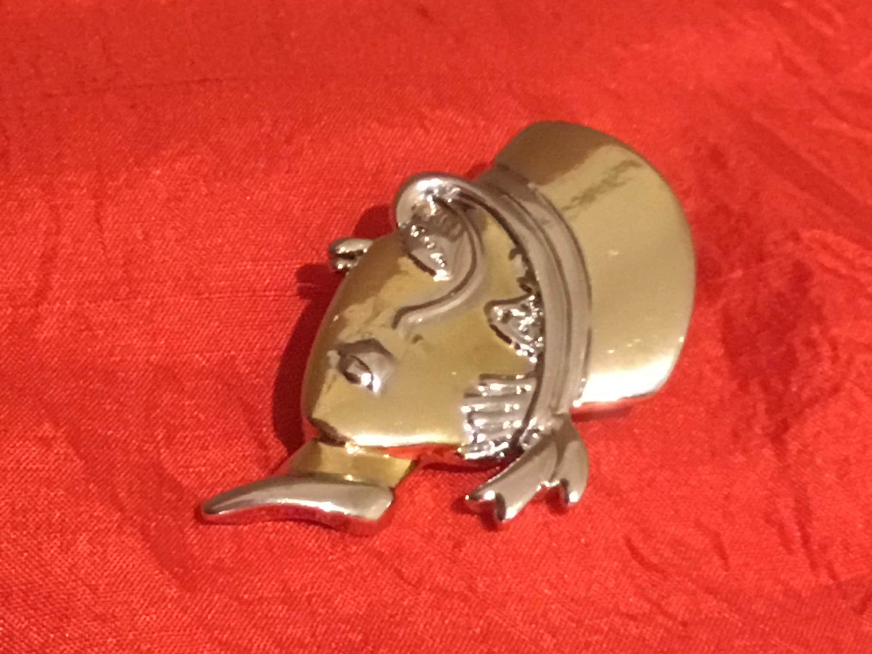 Vintage Brooch | Diego Casella-Pc-1954 Jewelry Design (1995) 24k Gold & 1000 Rhodium — photo 6 of 8