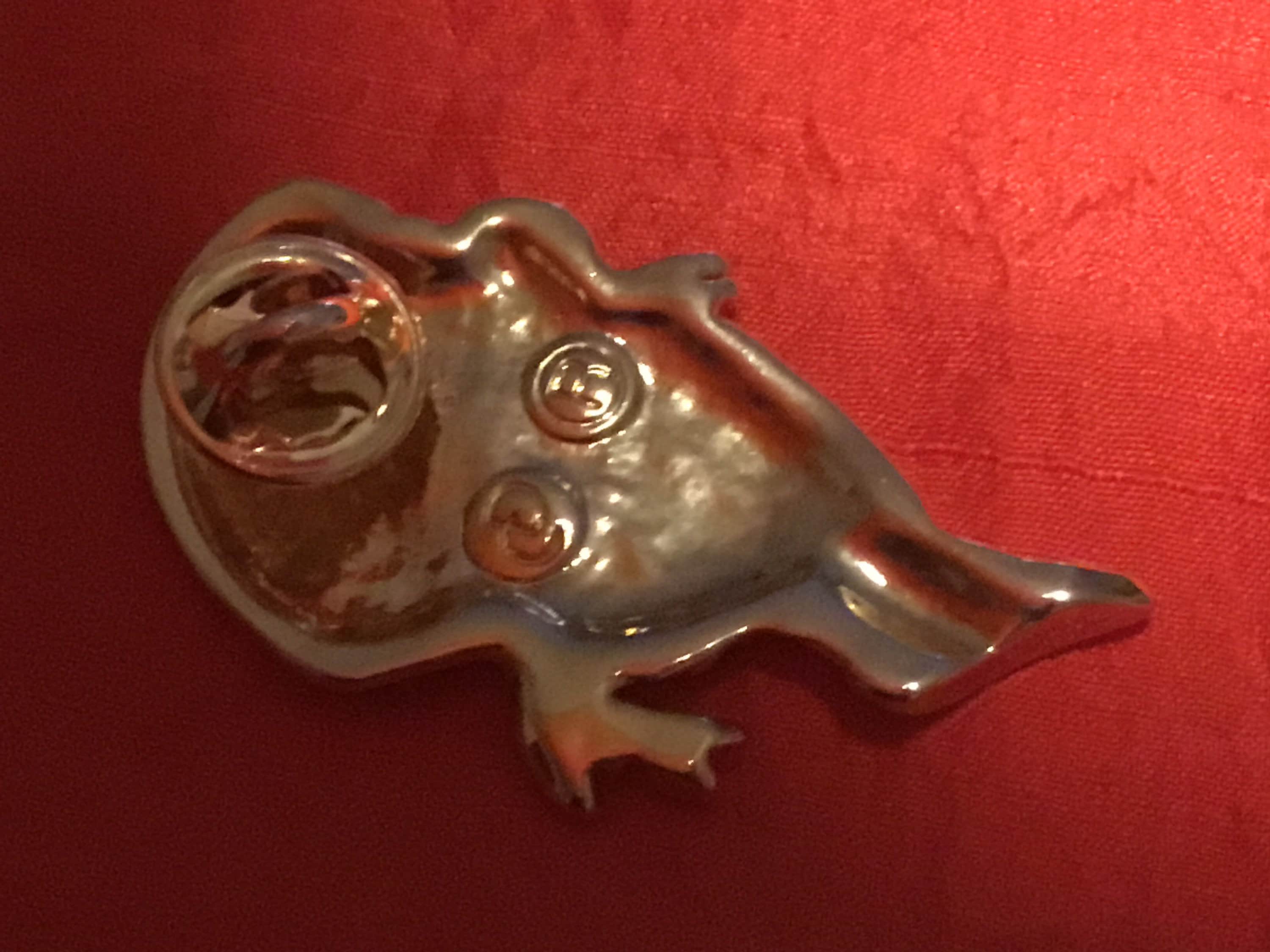 Vintage Brooch | Diego Casella-Pc-1954 Jewelry Design (1995) 24k Gold & 1000 Rhodium — photo 7 of 8