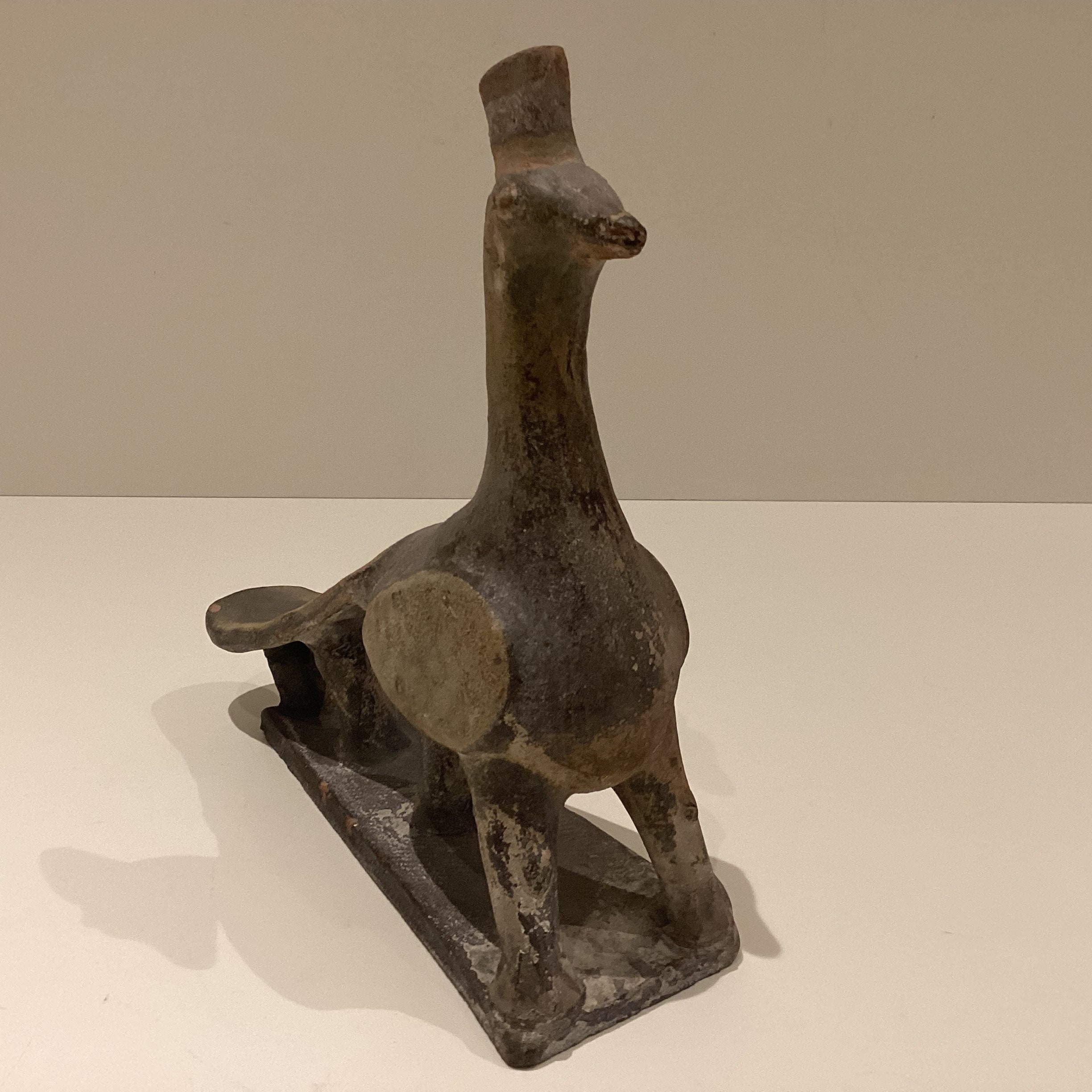 Antique Chinese Sculpture | Han Dynasty Terracotta Mythological Peacock, 206 BC - 220 AD — photo 5 of 11