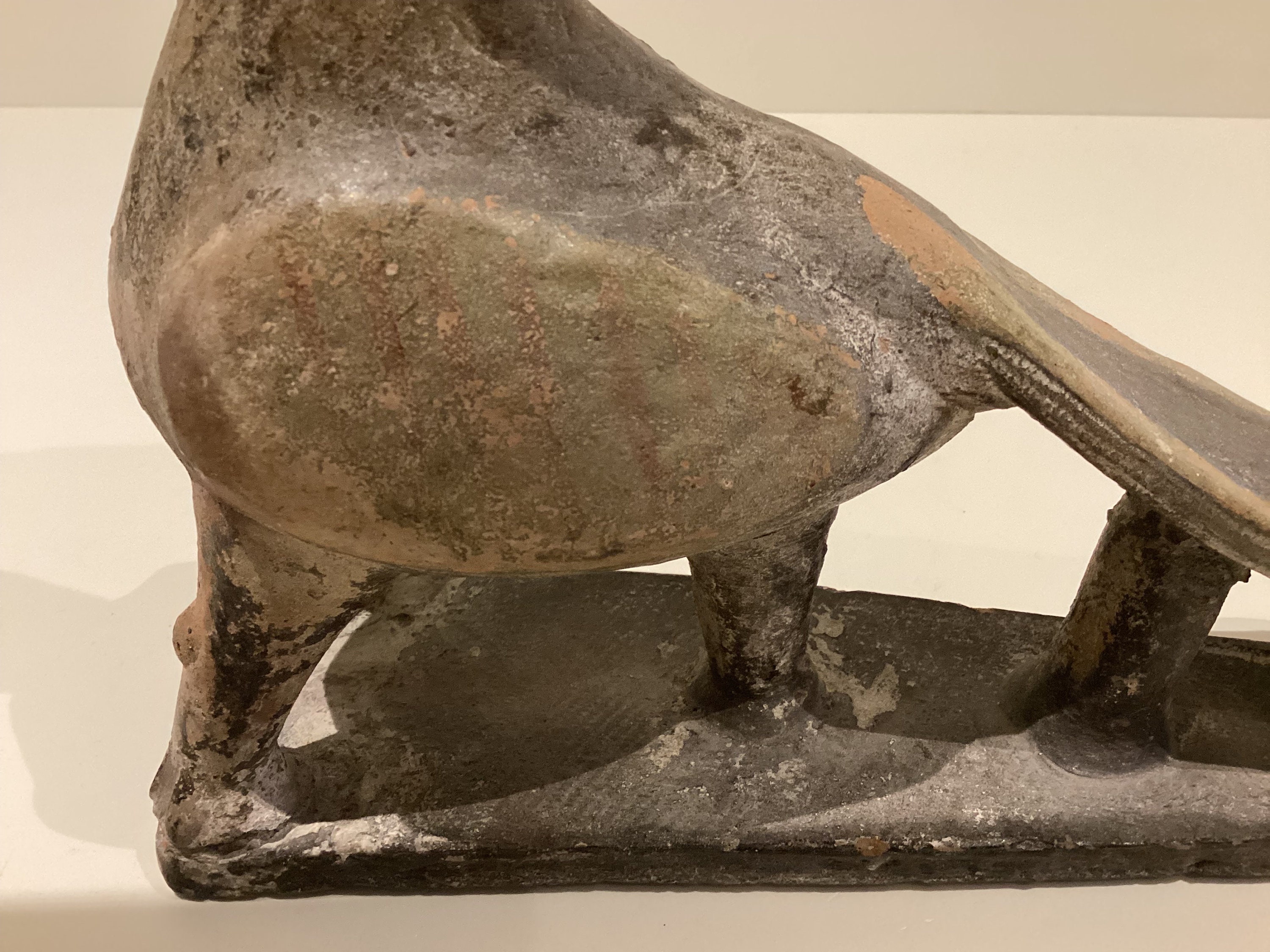 Antique Chinese Sculpture | Han Dynasty Terracotta Mythological Peacock, 206 BC - 220 AD — photo 8 of 11