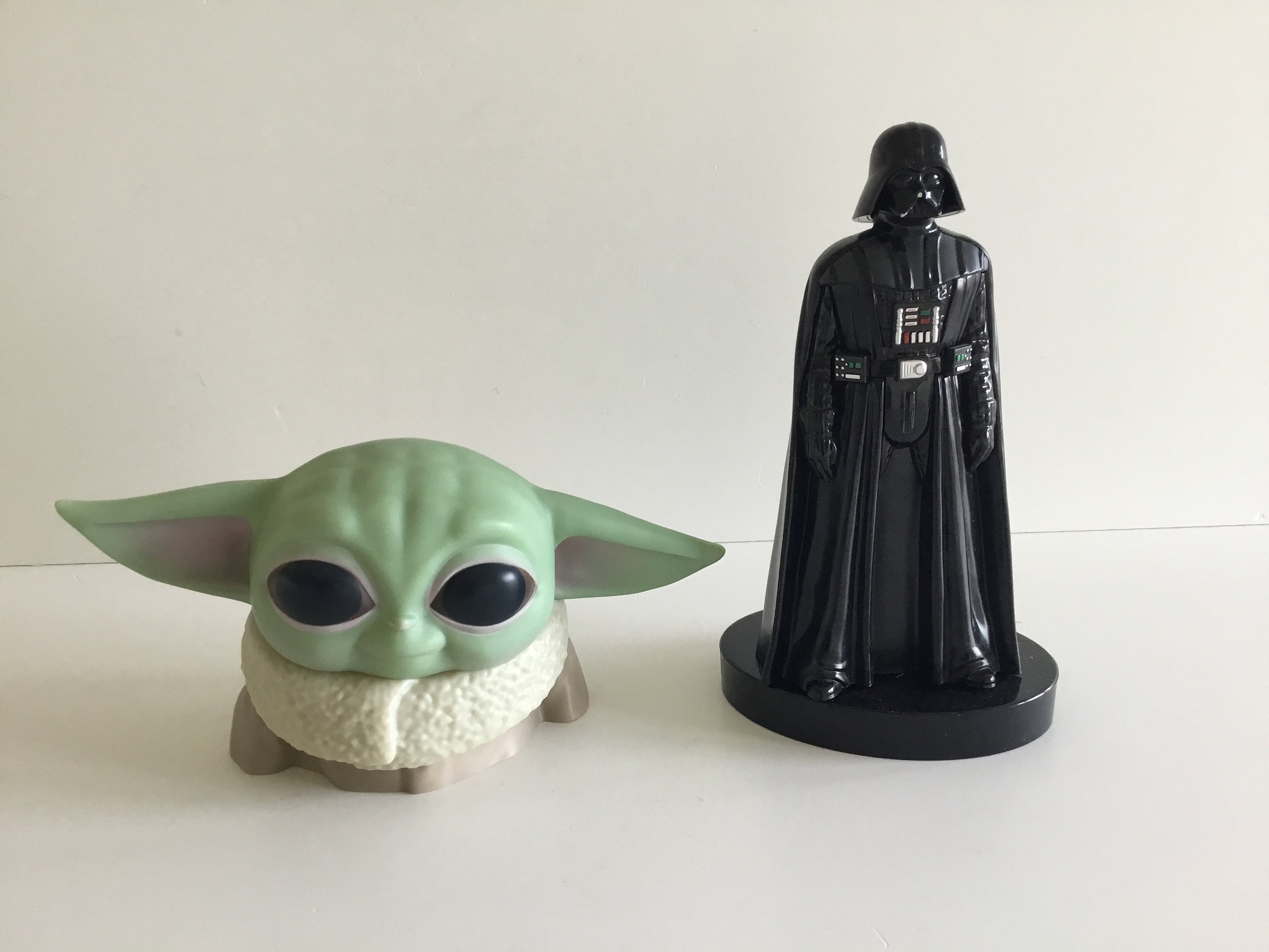 Vintage Star Wars Collectible | Darth Vader Corkscrew & Mandalorian Baby Yoda Night Light — photo 2 of 10