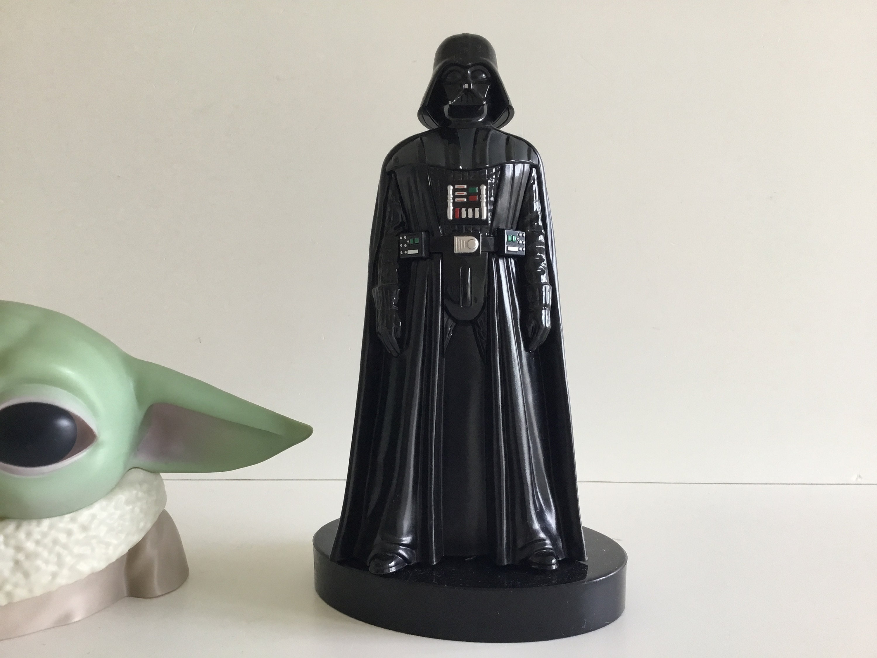 Vintage Star Wars Collectible | Darth Vader Corkscrew & Mandalorian Baby Yoda Night Light — photo 3 of 10