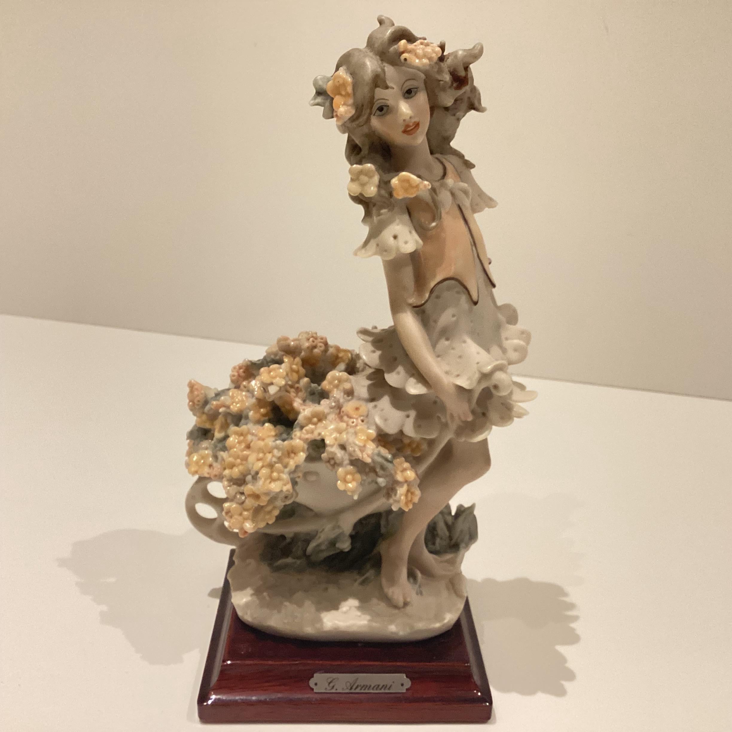 Capodimonte Figurine (1986) Giuseppe Armani, Flowers Feast Special Edition, Hand Painted Italian Porcelain, 1141-P — photo 3 of 11