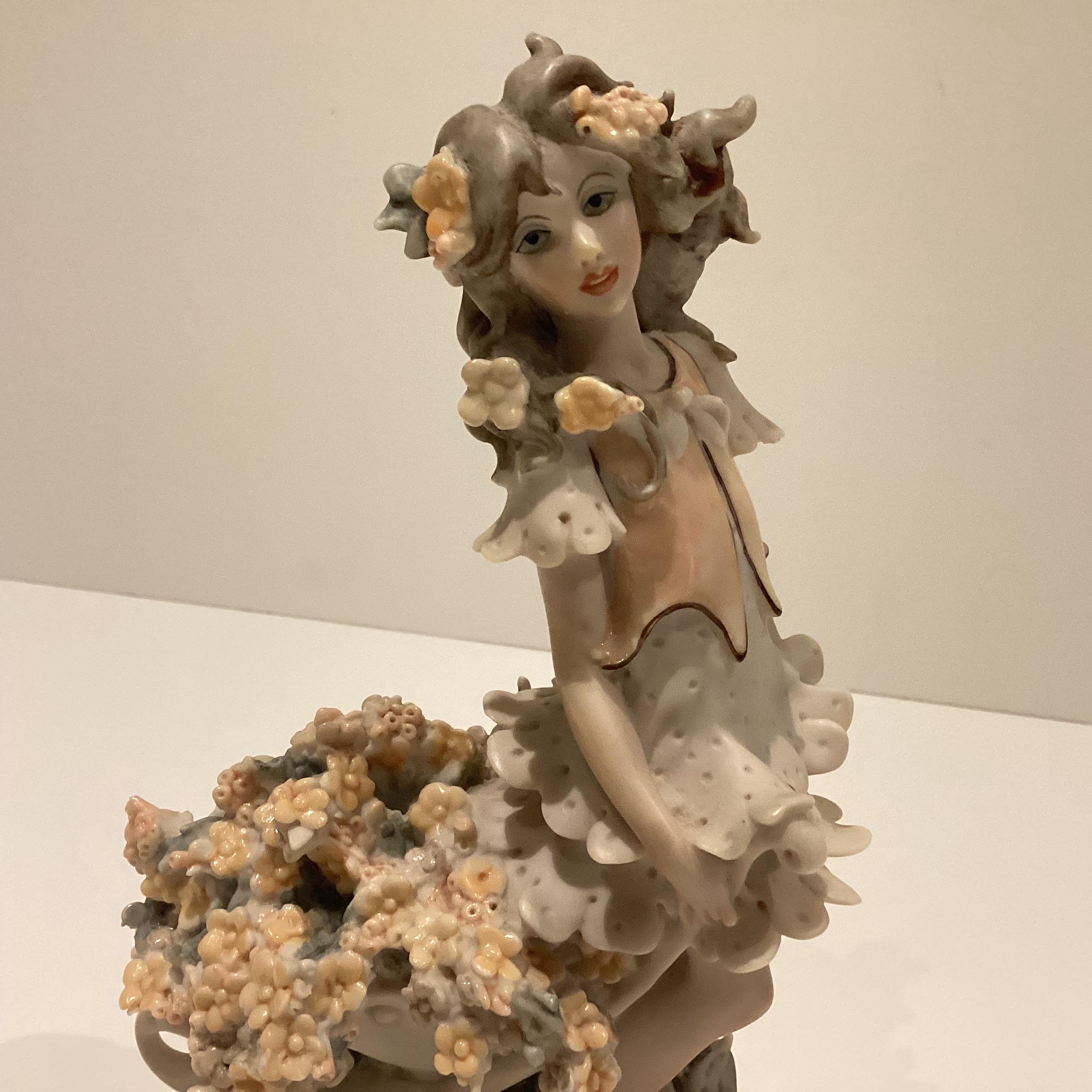 Capodimonte Figurine (1986) Giuseppe Armani, Flowers Feast Special Edition, Hand Painted Italian Porcelain, 1141-P — photo 9 of 11