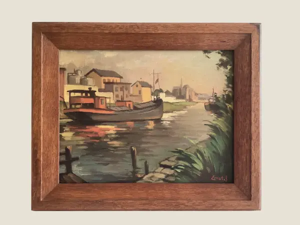 Oil Painting by Ernst Jimmy (1937–38) – Early Work of German-American Painter