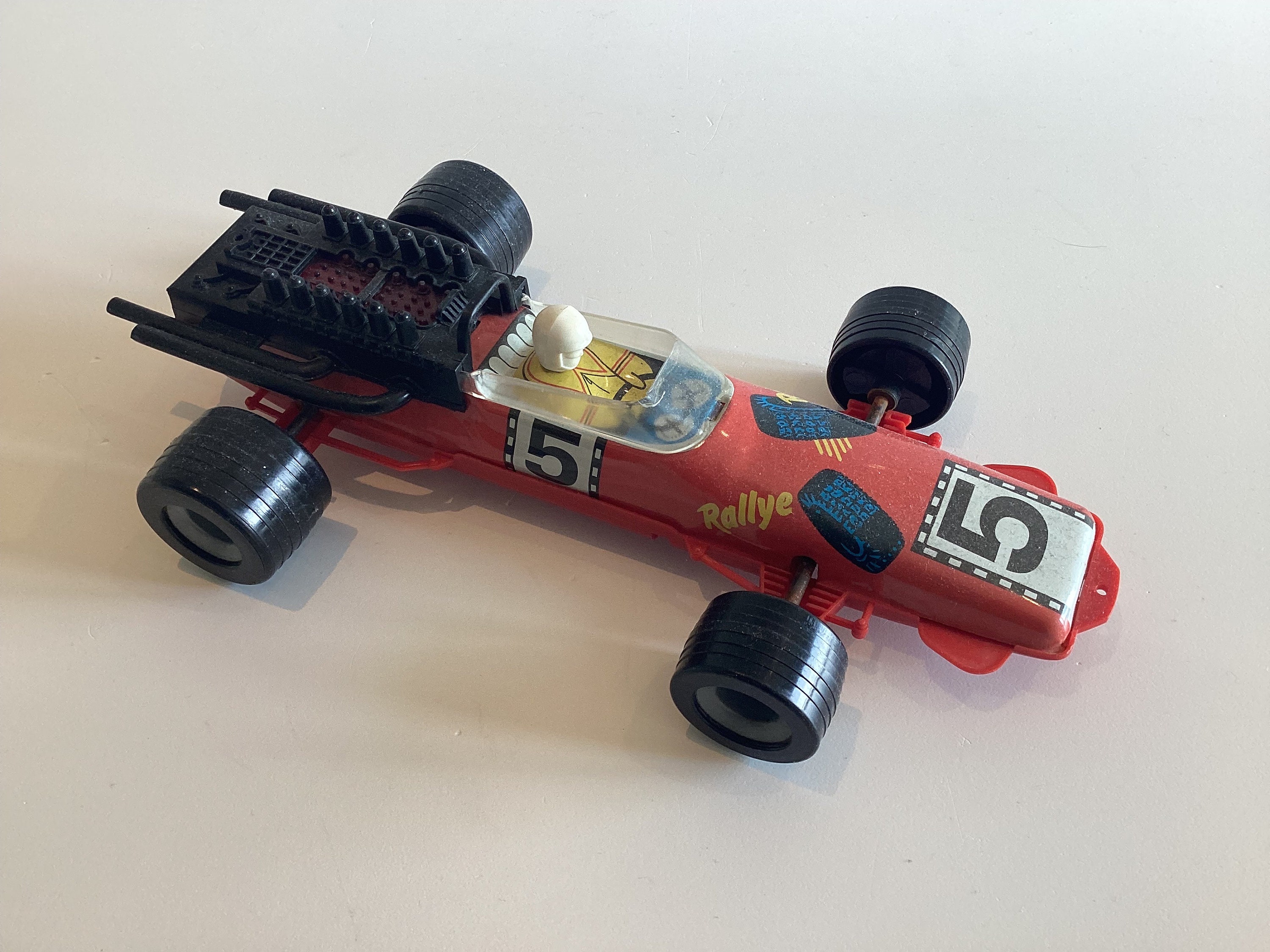 Vintage Toy Lot | 1950s Battery & Wind-Up Toys, Tin Dog, Train, Clutch Car, Ladybug — photo 4 of 7