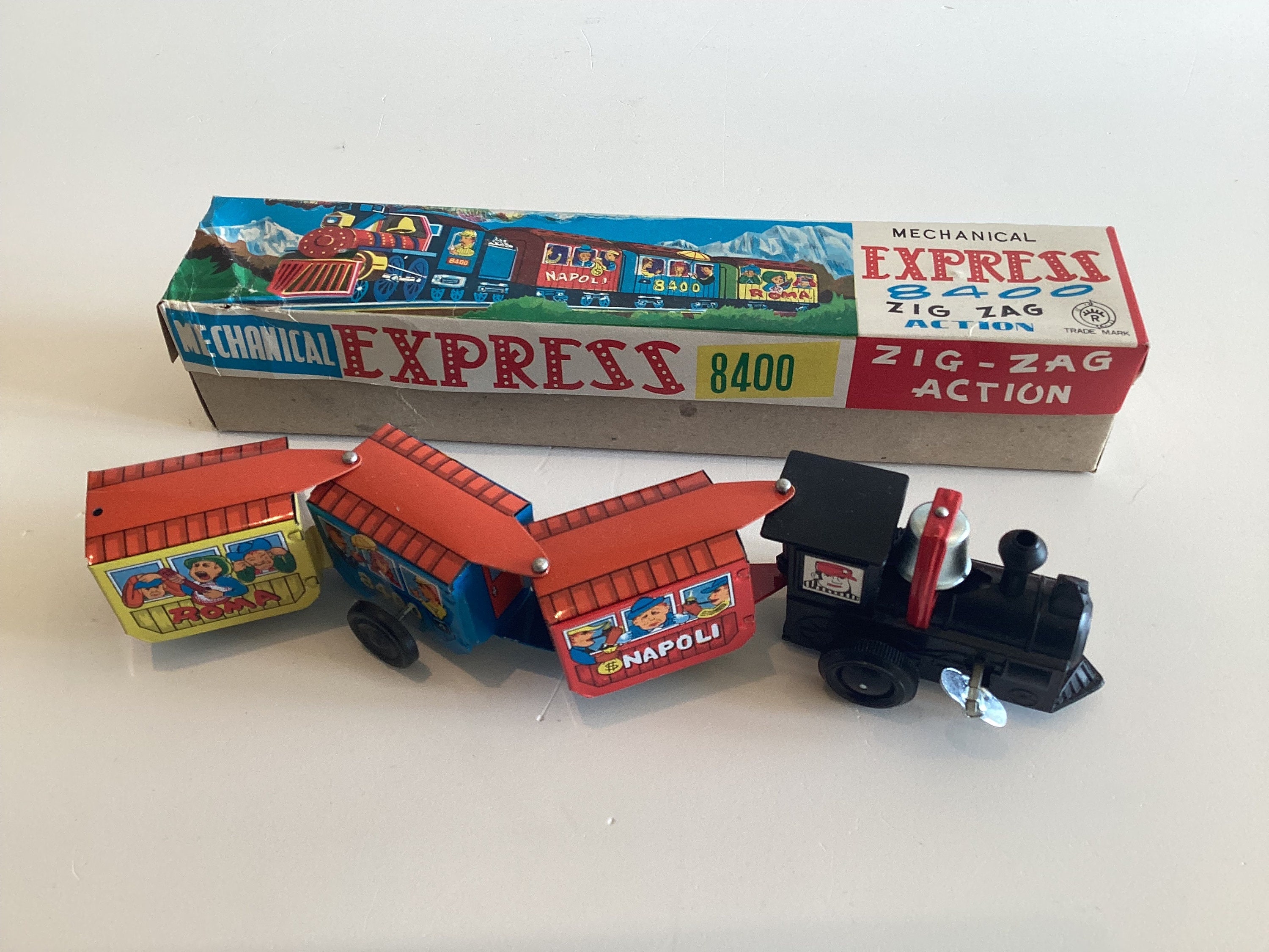 Vintage Toy Lot | 1950s Battery & Wind-Up Toys, Tin Dog, Train, Clutch Car, Ladybug — photo 5 of 7