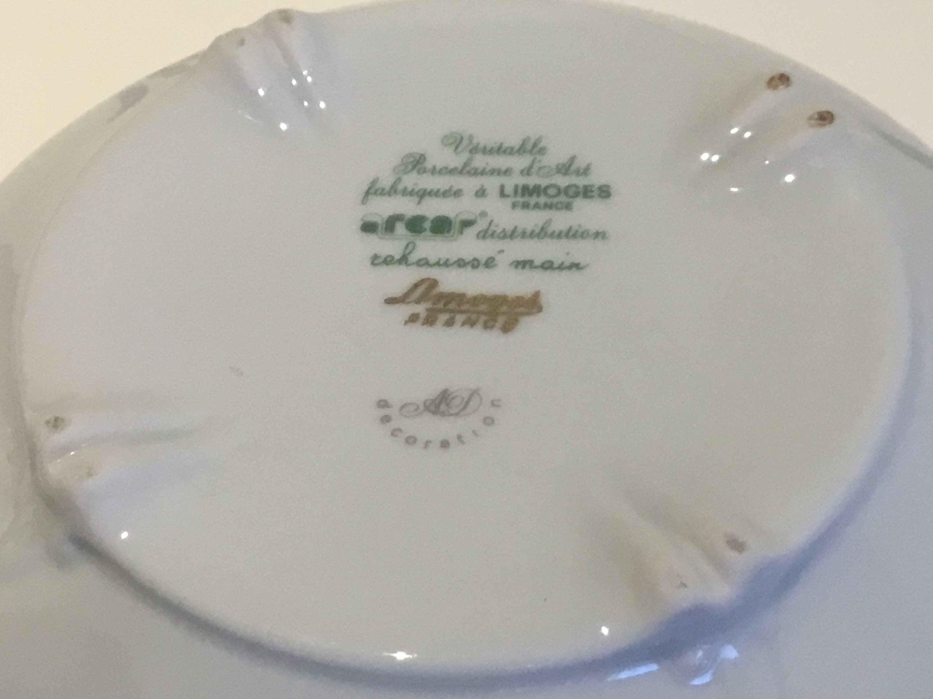 Vintage Limoges Box | French Porcelain Floral Hand Painted, AD Decoration Mark — photo 6 of 7