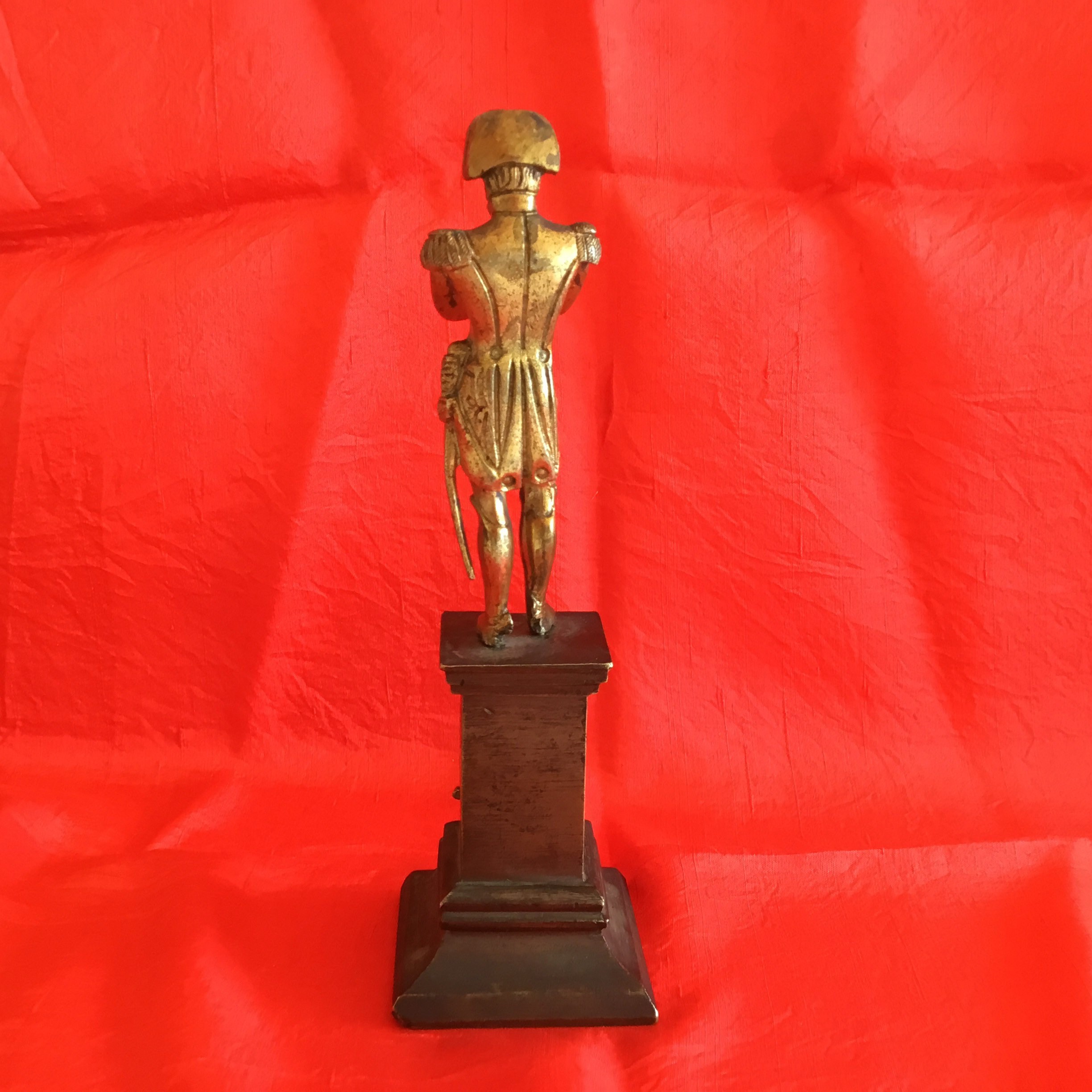 Vintage Bronze Napoleon | 1900s Gilded French Statuette, Miniature Sculpture — photo 4 of 7
