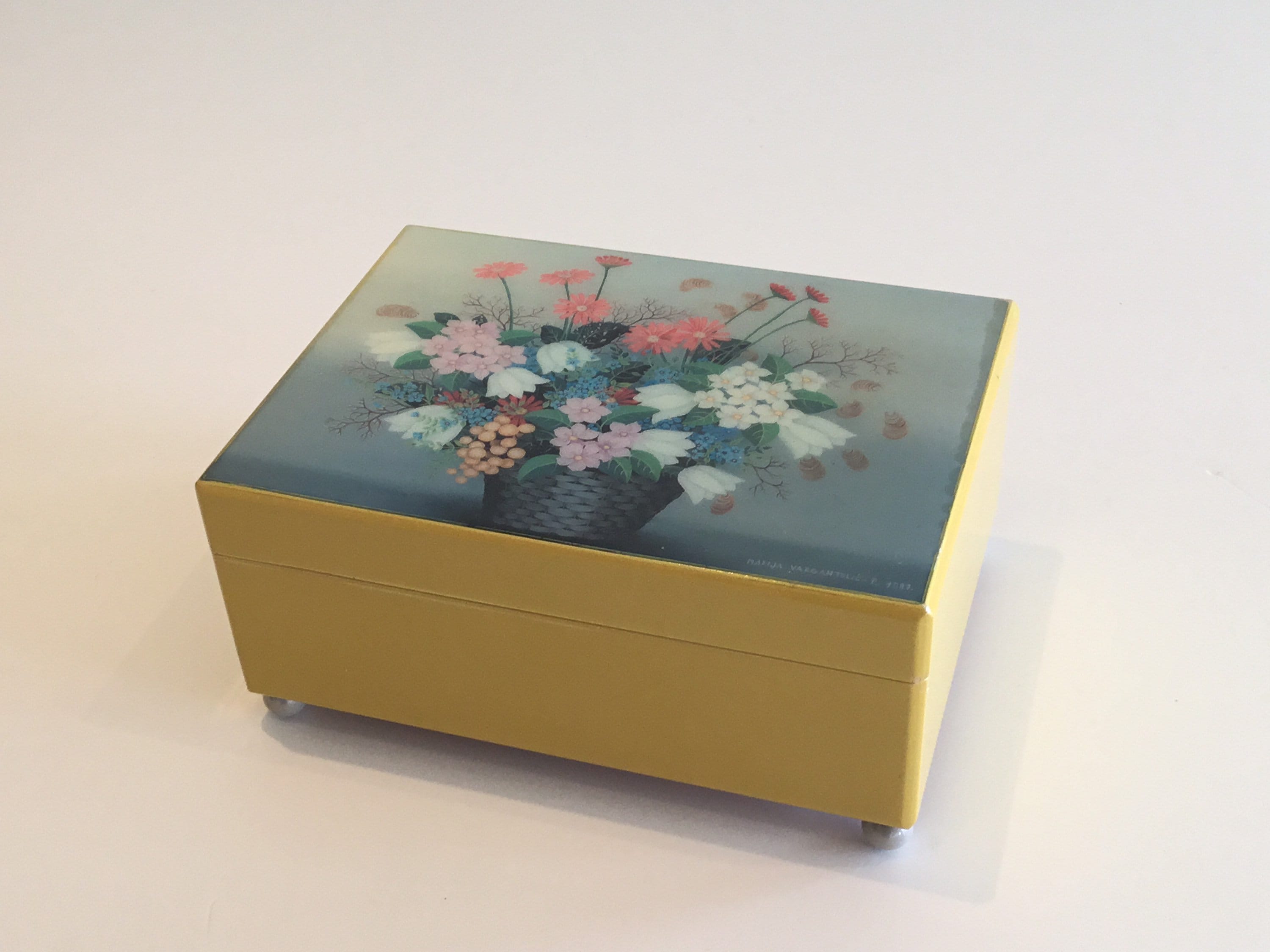 Vintage Music Box | Marija Vargantolic 1987, Jewelry Box Japanese Mechanism "If You Love Me" — photo 2 of 10