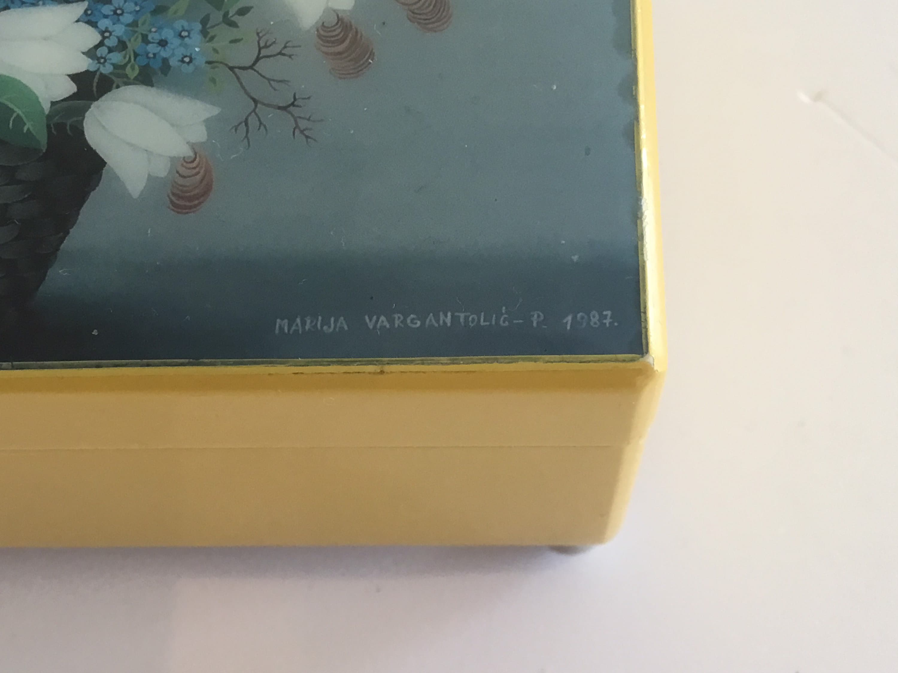 Vintage Music Box | Marija Vargantolic 1987, Jewelry Box Japanese Mechanism "If You Love Me" — photo 10 of 10