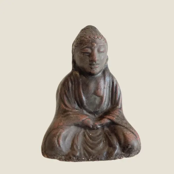 Antique Buddha | 1900s Indian Sculpture, Terracotta Statue