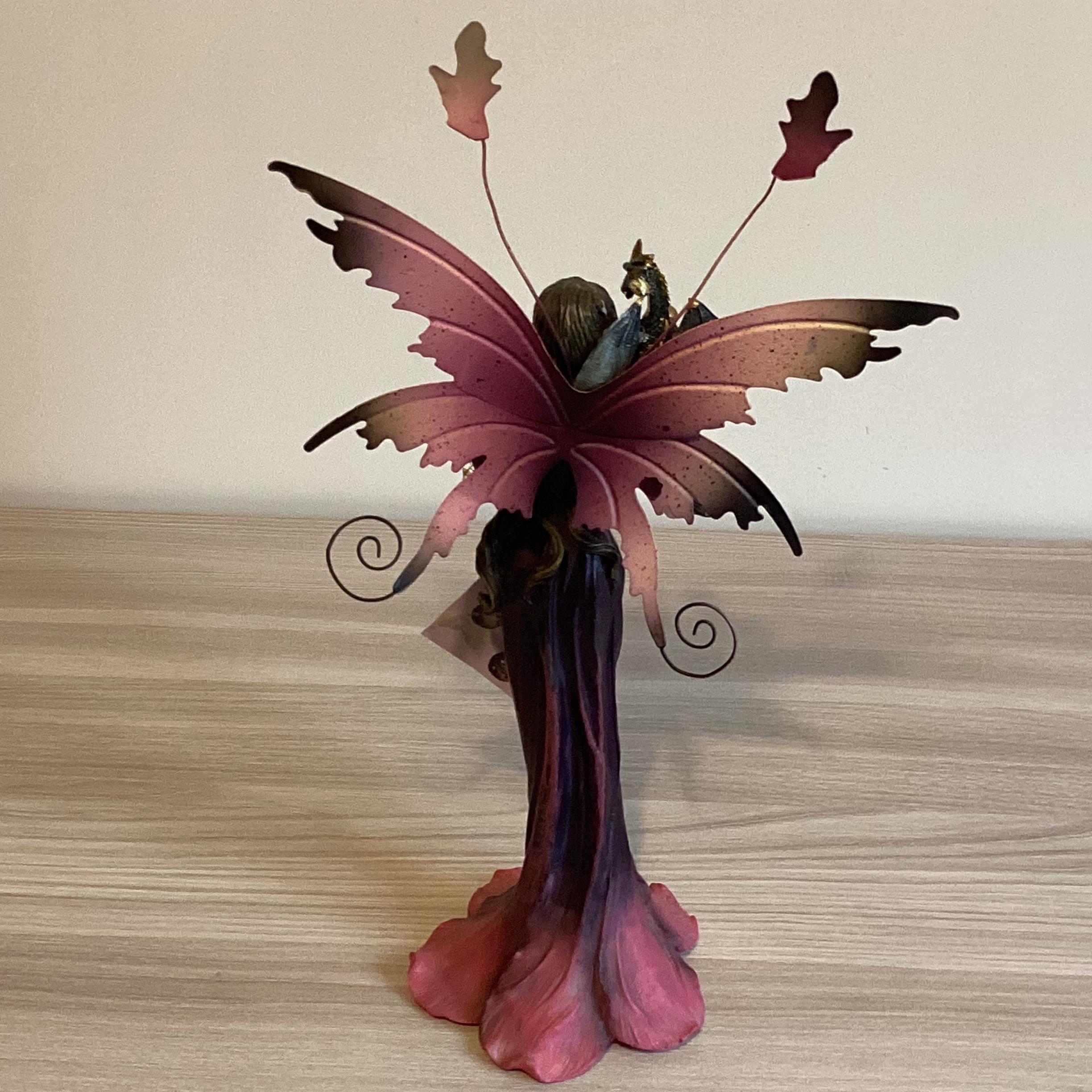 Fantasy Sculpture | Nemesis Design Dream Fairy, Vintage Polystone with Metal Wings — photo 5 of 9
