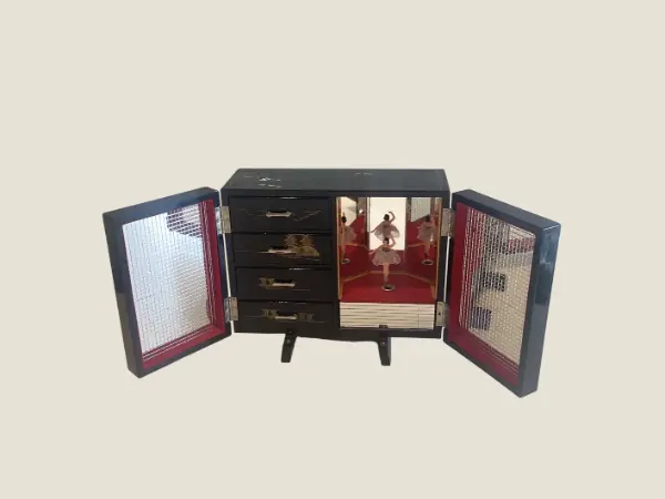 Vintage Music Box – Jewellery Cabinet with Ballerina (1960s) Japan