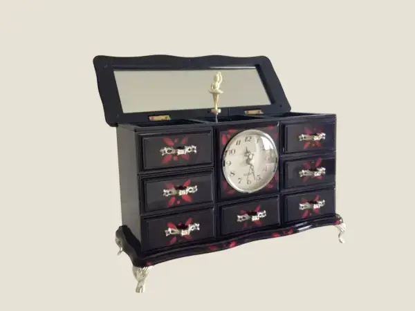 Vintage Cabinet Jewellery Box – Music Box Ballerina (1970s) Made in Japan
