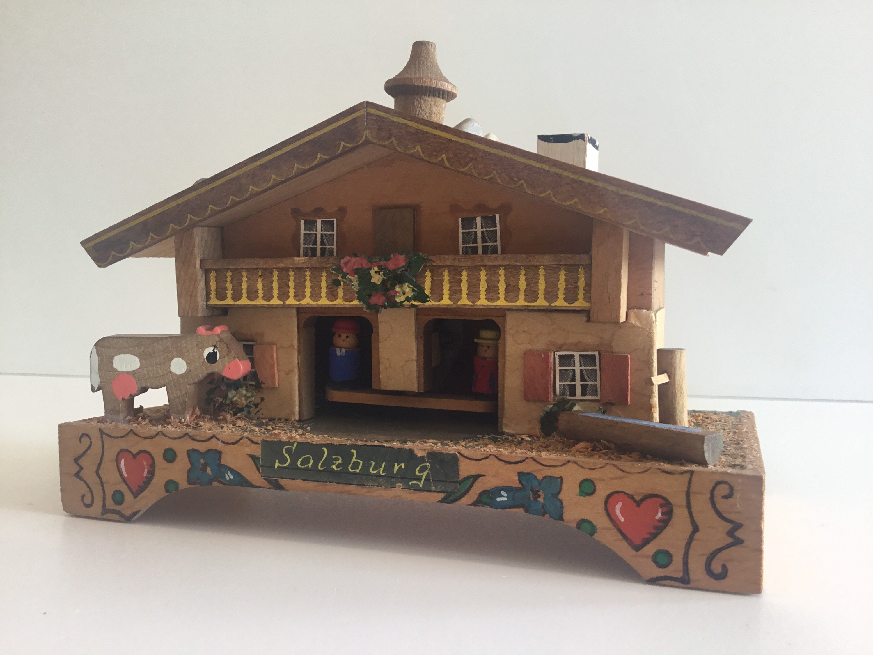 Musical Reuge Chalet (1940s) Made In Switzerland — photo 6 of 10