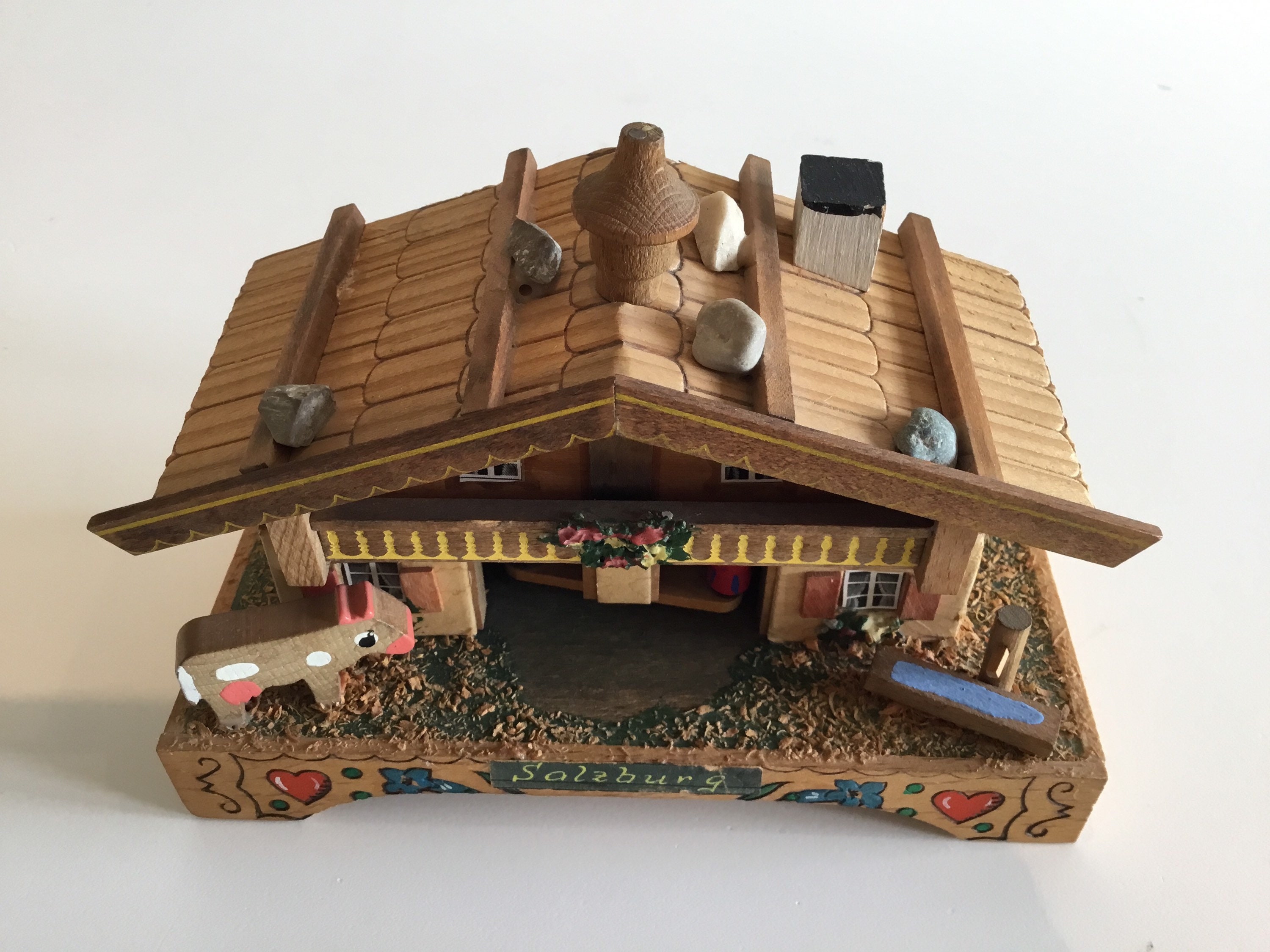 Musical Reuge Chalet (1940s) Made In Switzerland — photo 8 of 10