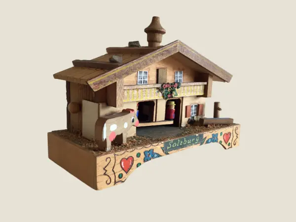 Musical Reuge Chalet (1940s) Made In Switzerland