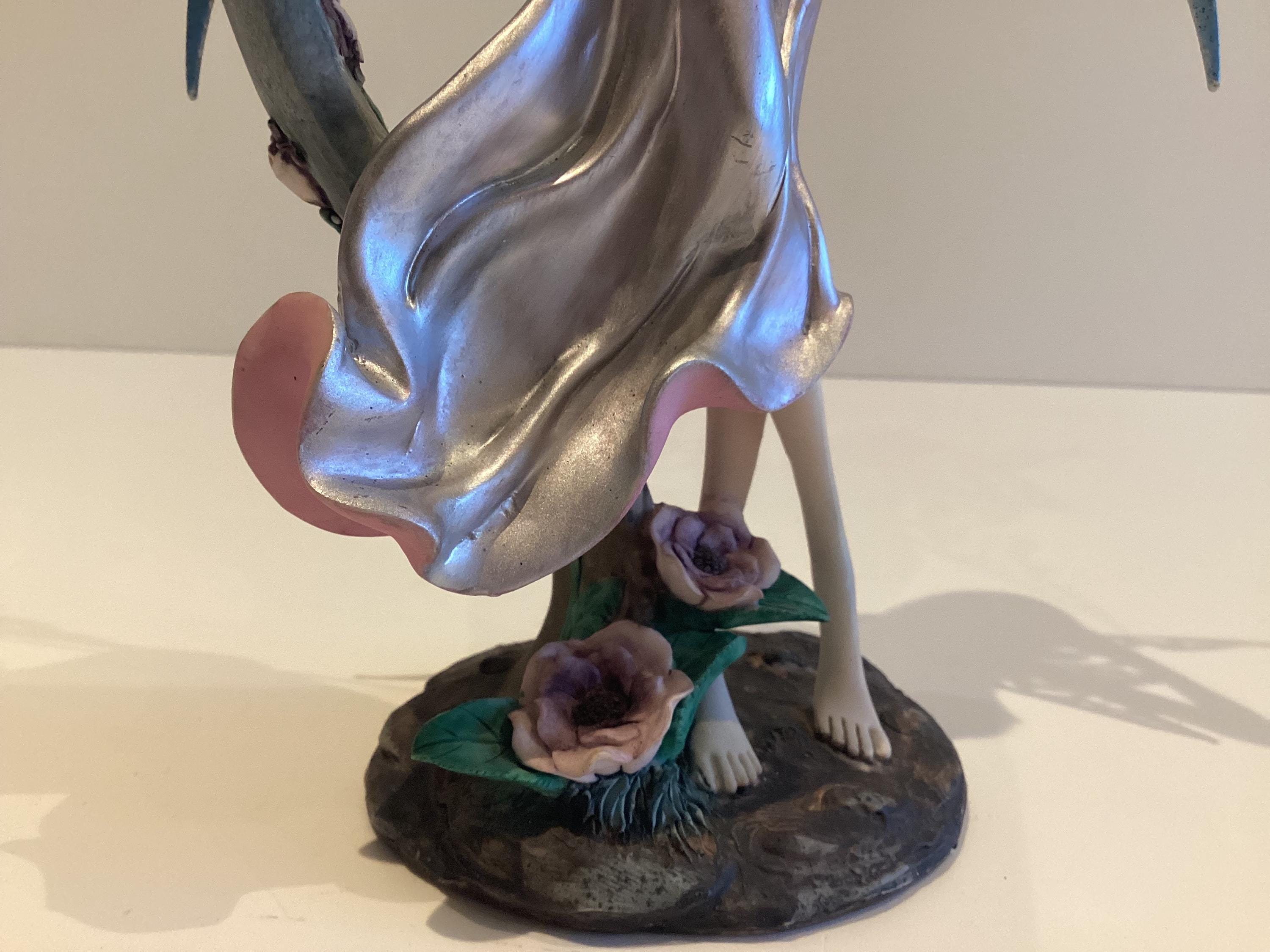 Fantasy Sculpture | Nemesis Design Fairy of The Air, Polystone with Metal Wings — photo 7 of 9