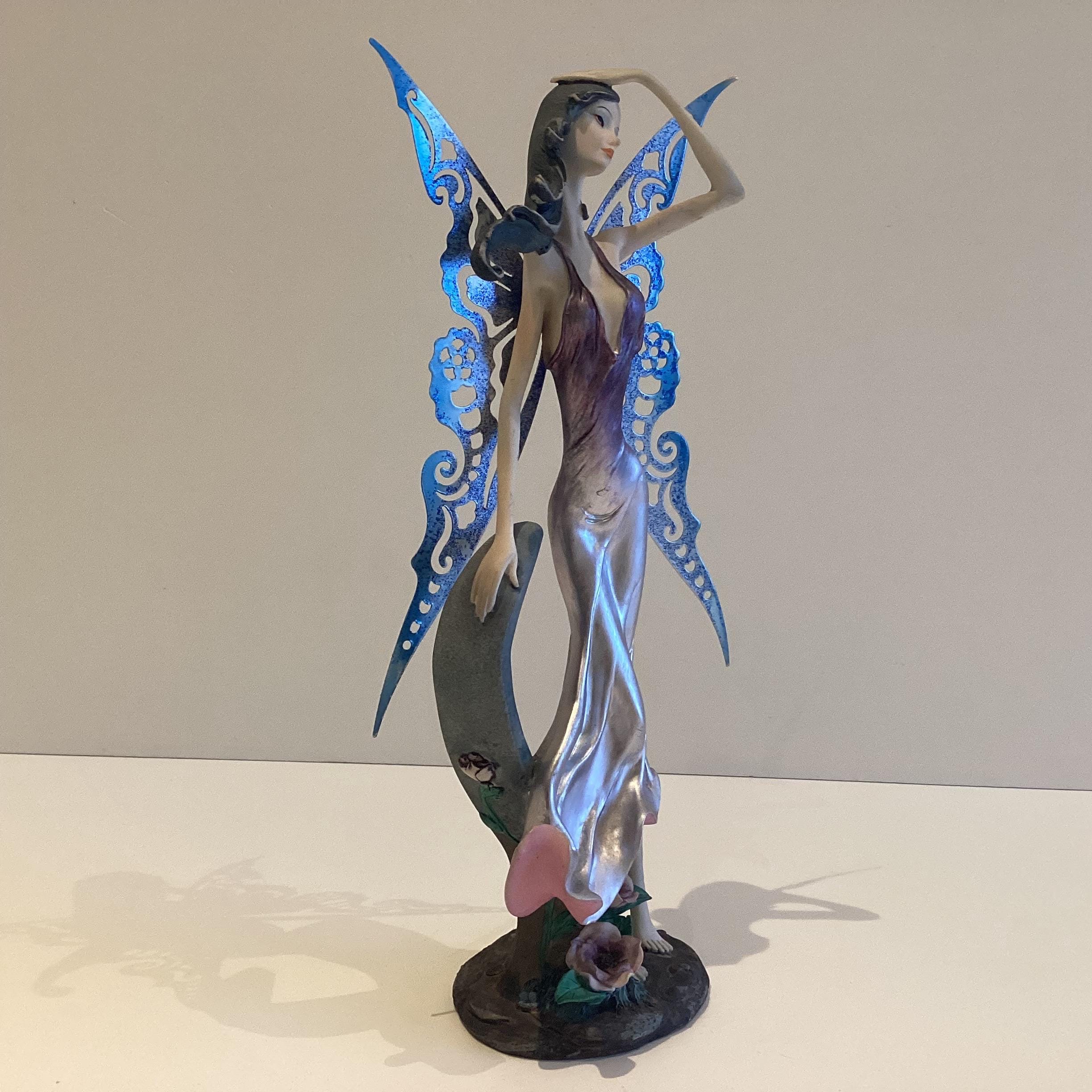 Fantasy Sculpture | Nemesis Design Fairy of The Air, Polystone with Metal Wings — photo 8 of 9