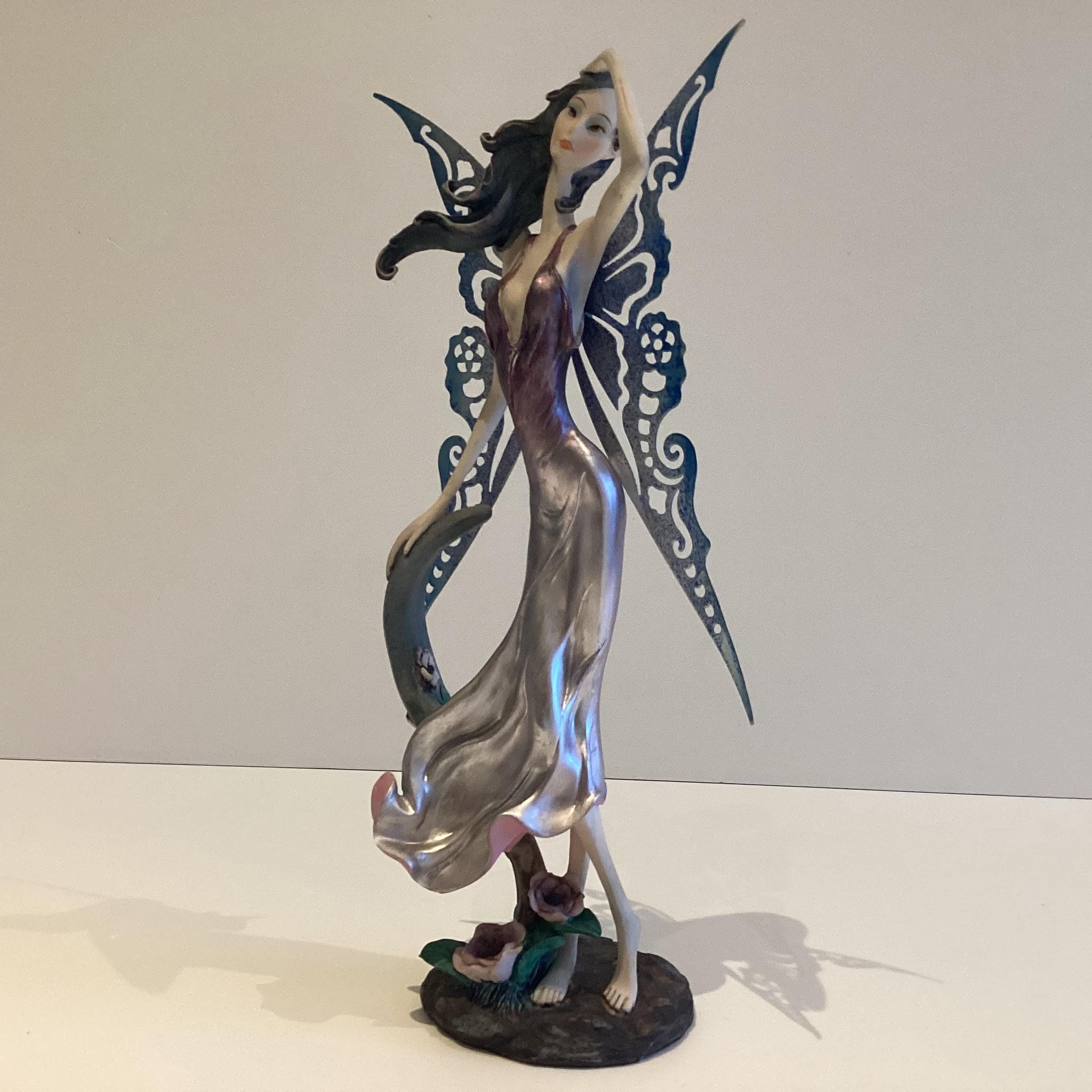 Fantasy Sculpture | Nemesis Design Fairy of The Air, Polystone with Metal Wings — photo 9 of 9