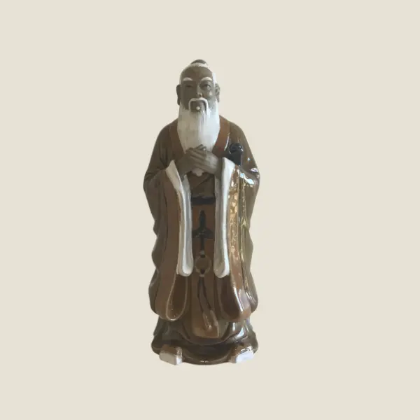 Vintage Chinese Figurine | Wanjiang 1960s Signed Porcelain, Large Decorative Sculpture