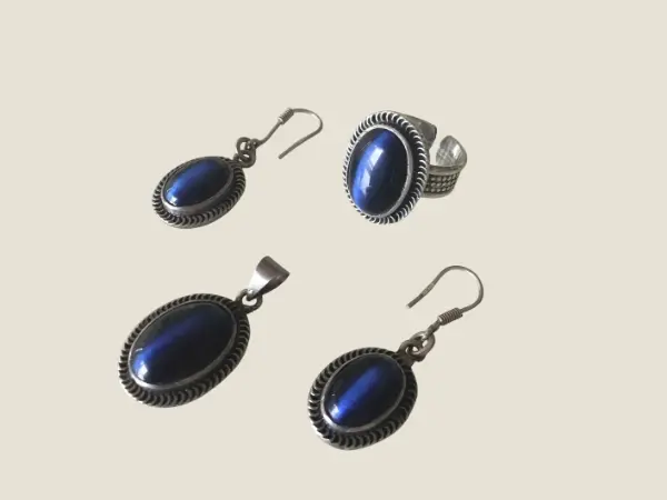 Vintage Jewellery | Silver Set With Original Moonstones