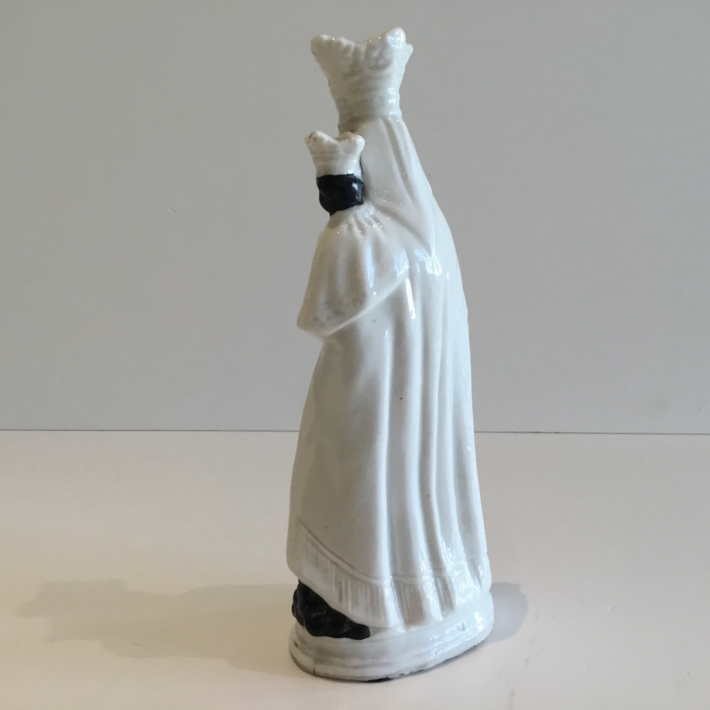 Antique Madonna Religious Statue (1800s) Notre Dame de Halle Porcelain Figurine — photo 6 of 11