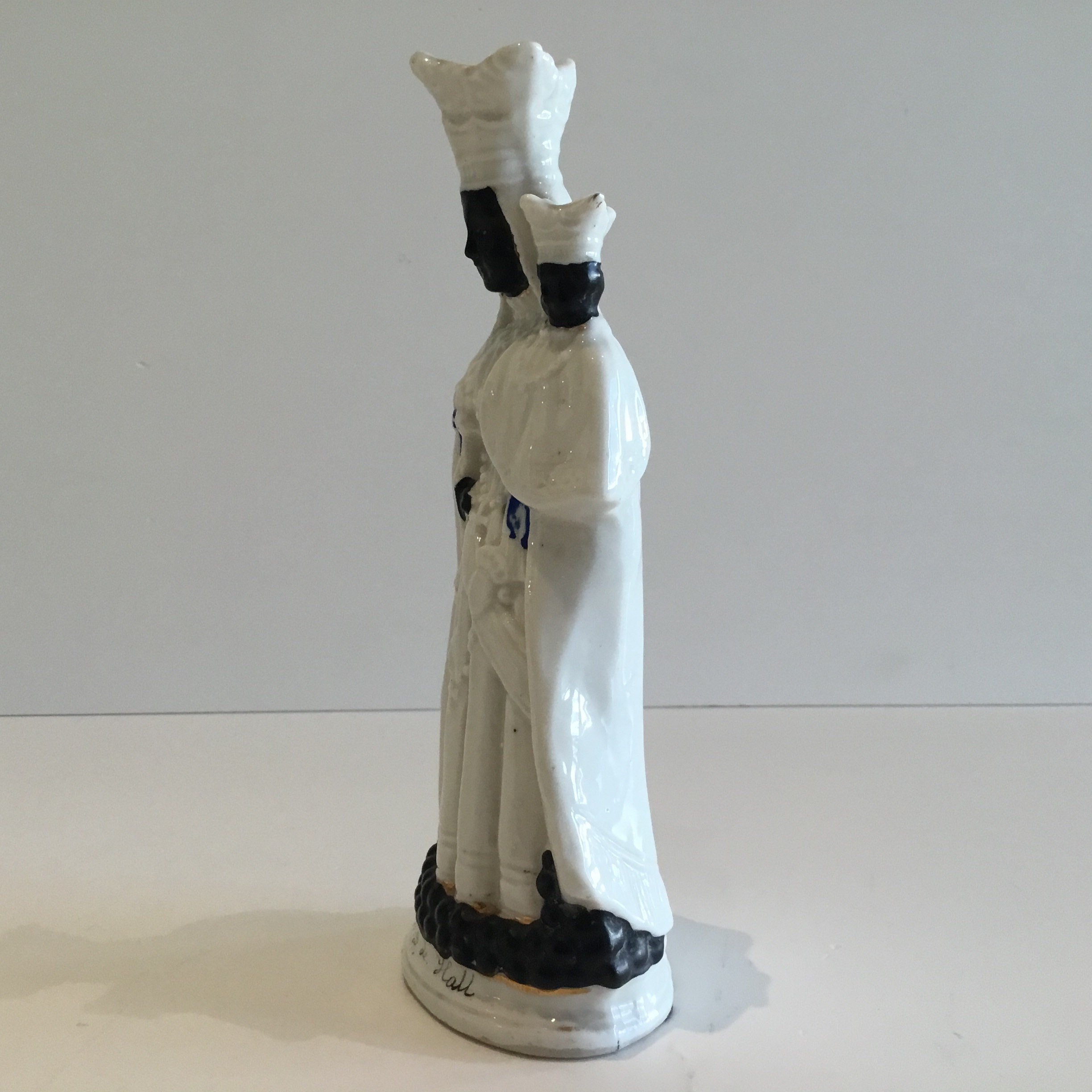 Antique Madonna Religious Statue (1800s) Notre Dame de Halle Porcelain Figurine — photo 7 of 11