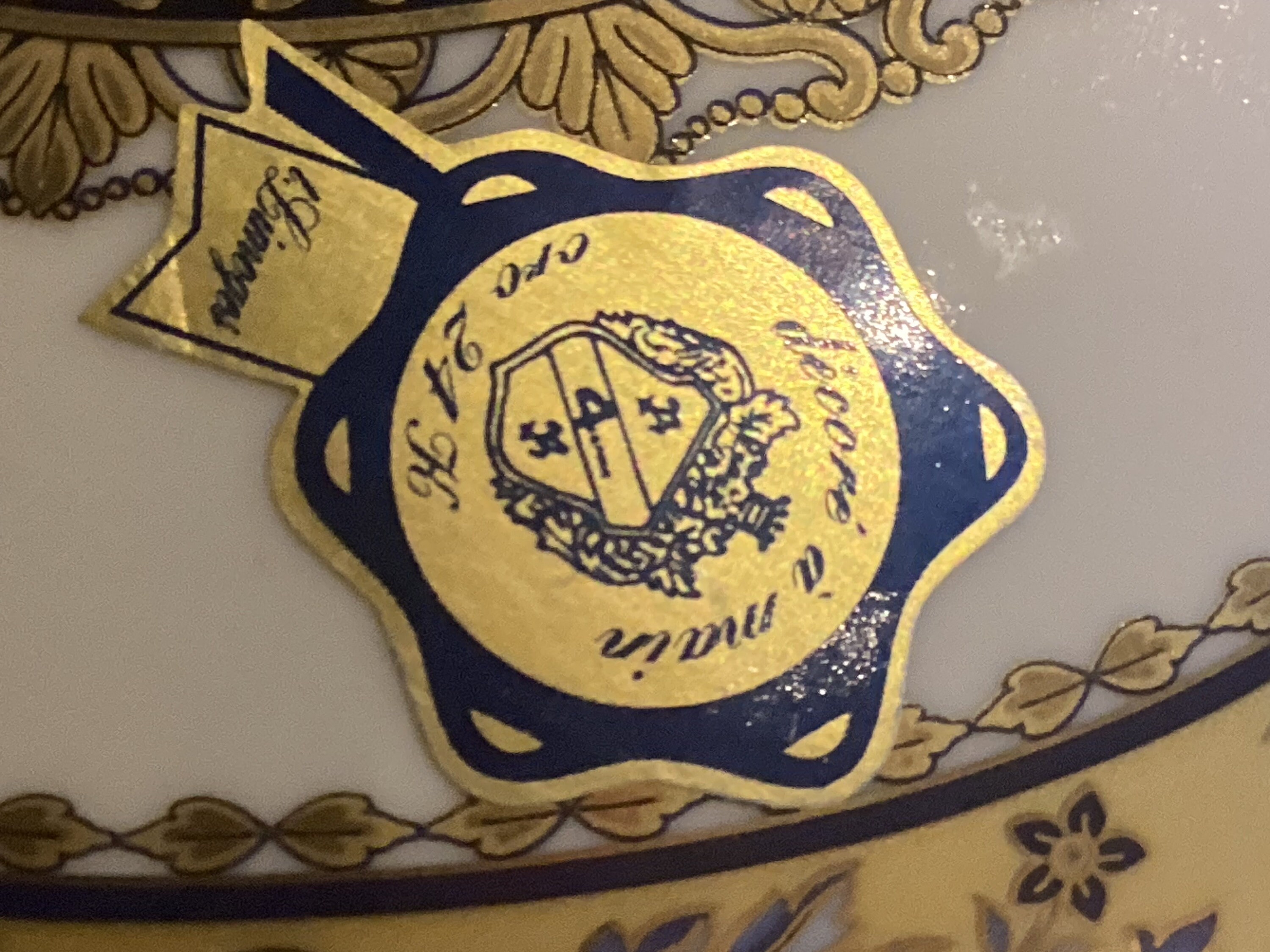 Vintage Porcelain Box | T. Limoges France Hand Painted, 24k Gold Decorated Trinket Case — photo 8 of 8