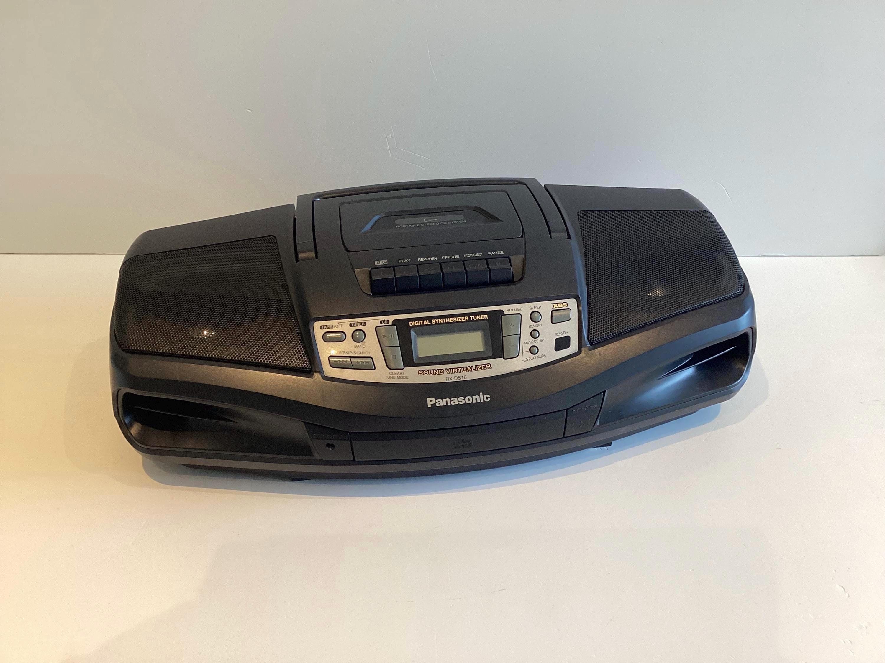 Vintage Boombox | 1990s Panasonic RX-DS18 CD Radio Cassette, XBS Sound, Working — photo 2 of 11