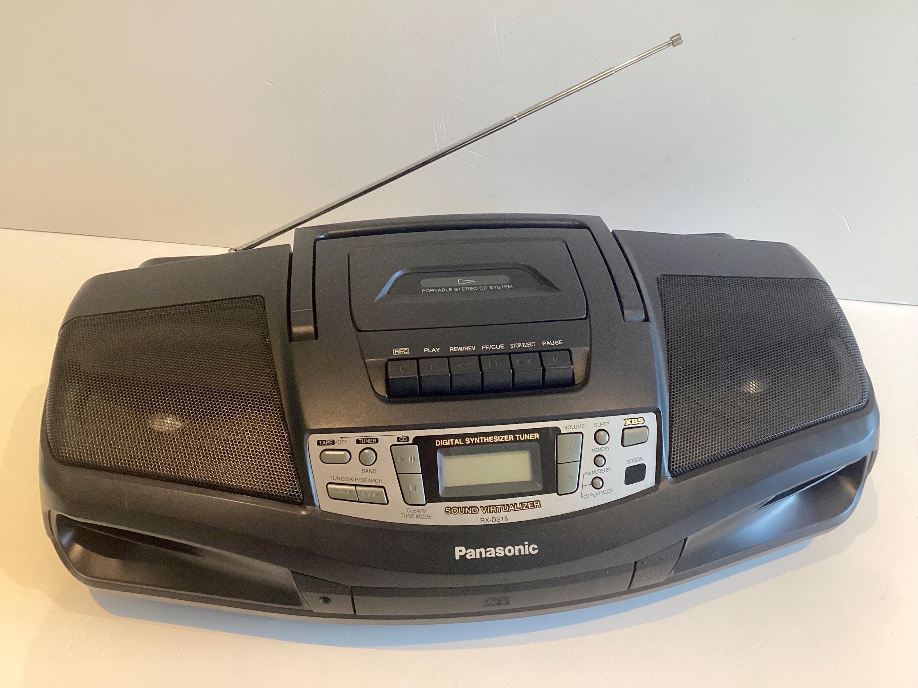 Vintage Boombox | 1990s Panasonic RX-DS18 CD Radio Cassette, XBS Sound, Working — photo 3 of 11