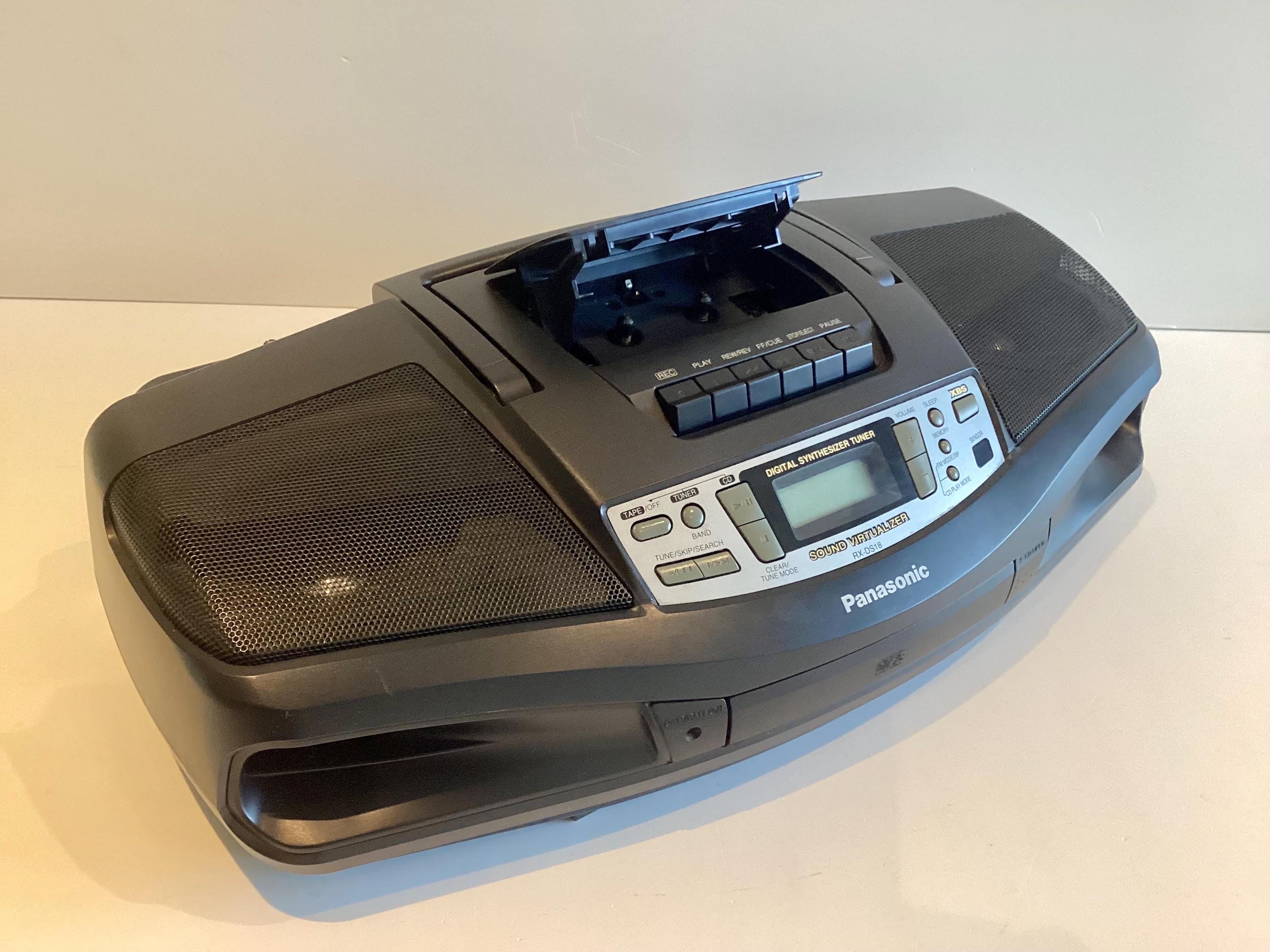 Vintage Boombox | 1990s Panasonic RX-DS18 CD Radio Cassette, XBS Sound, Working — photo 4 of 11
