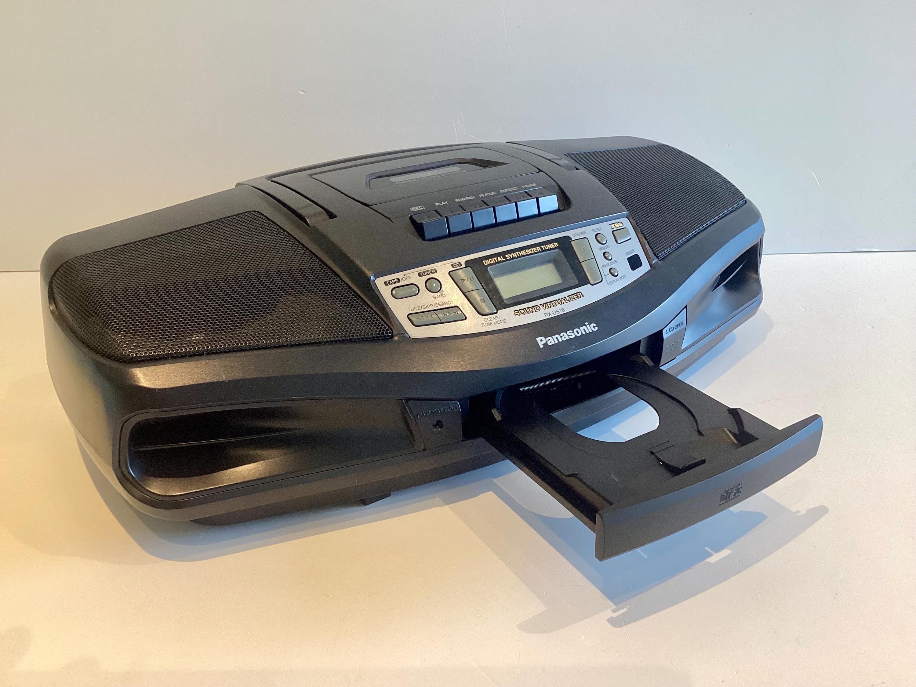 Vintage Boombox | 1990s Panasonic RX-DS18 CD Radio Cassette, XBS Sound, Working — photo 6 of 11