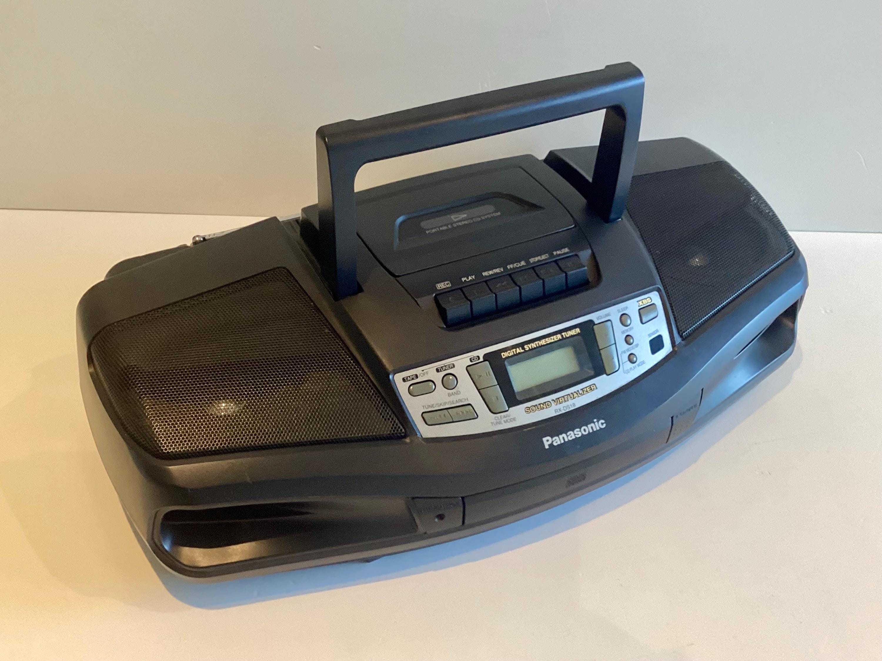 Vintage Boombox | 1990s Panasonic RX-DS18 CD Radio Cassette, XBS Sound, Working — photo 7 of 11