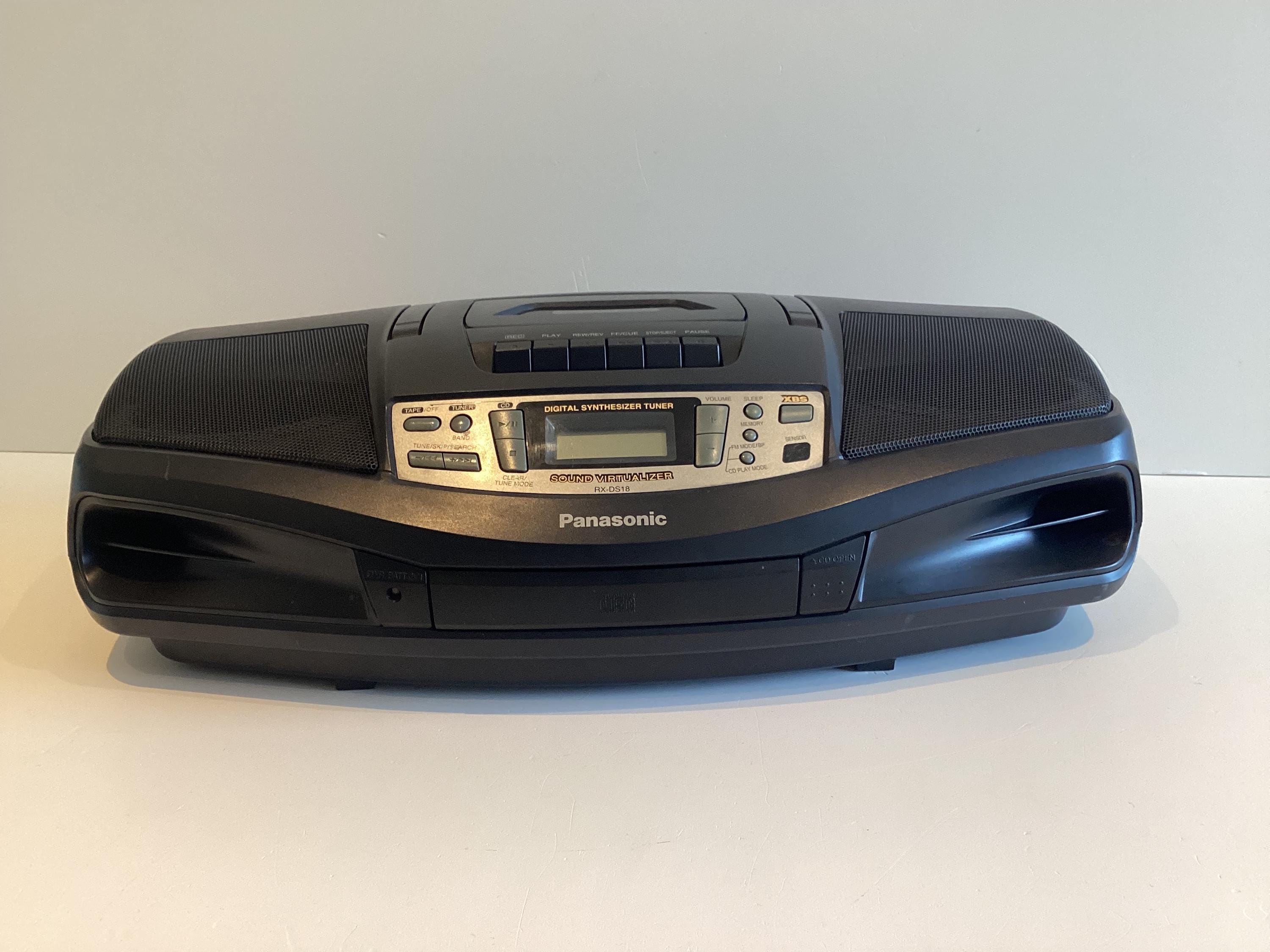 Vintage Boombox | 1990s Panasonic RX-DS18 CD Radio Cassette, XBS Sound, Working — photo 8 of 11