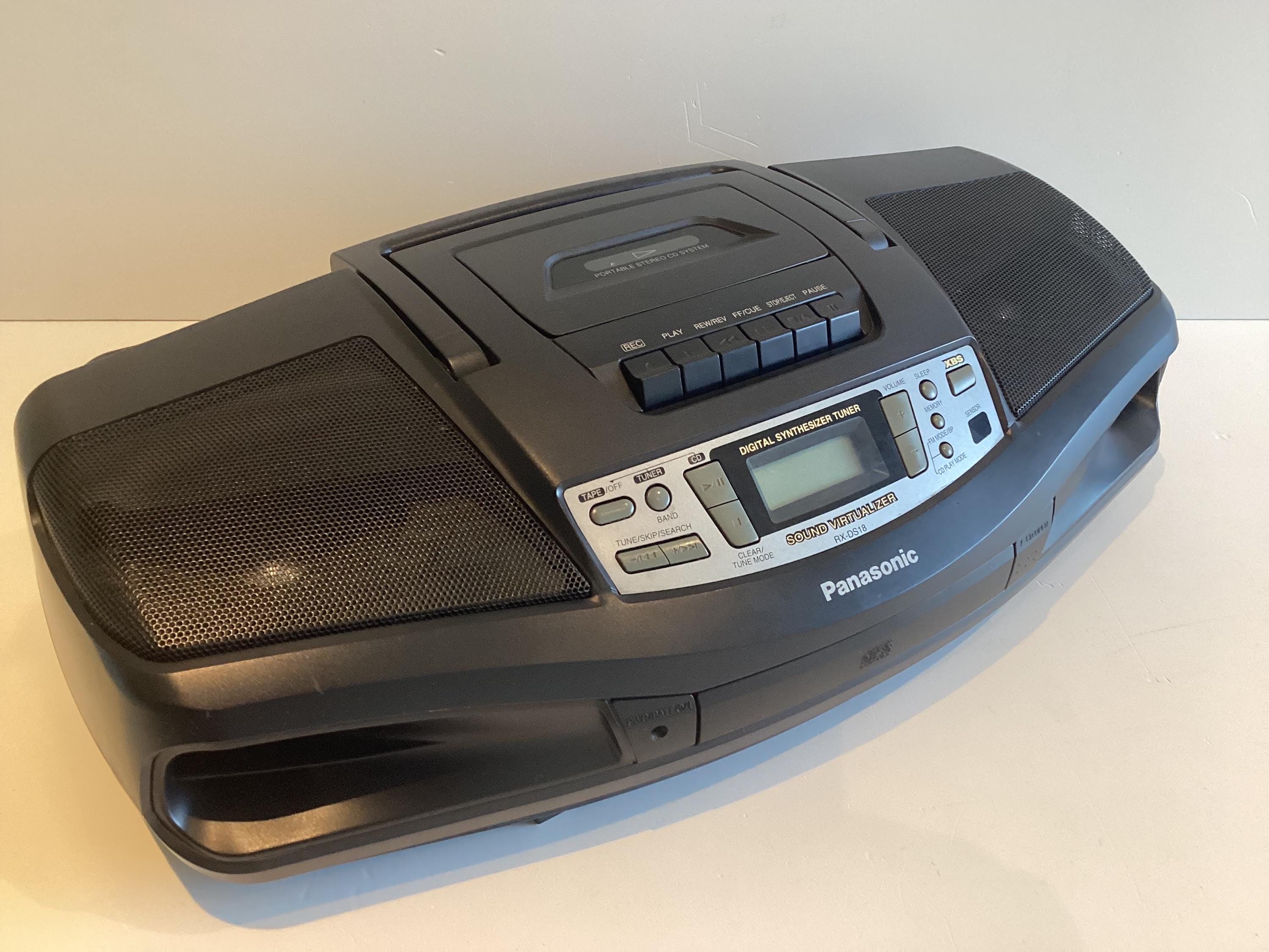 Vintage Boombox | 1990s Panasonic RX-DS18 CD Radio Cassette, XBS Sound, Working — photo 9 of 11