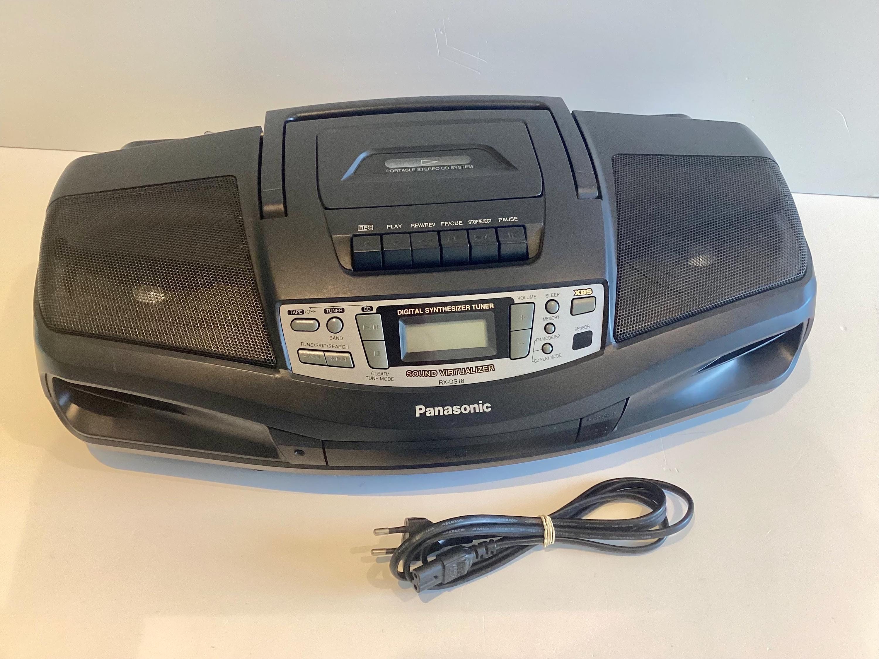 Vintage Boombox | 1990s Panasonic RX-DS18 CD Radio Cassette, XBS Sound, Working — photo 10 of 11