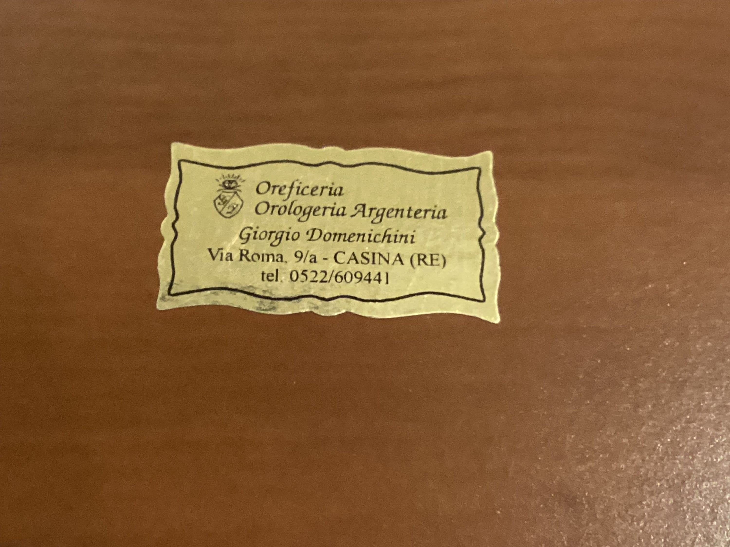 Vintage Jewelry Box | Castellani Italy 1980s, Wood with 925 Sterling Silver Bas-Relief — photo 8 of 8