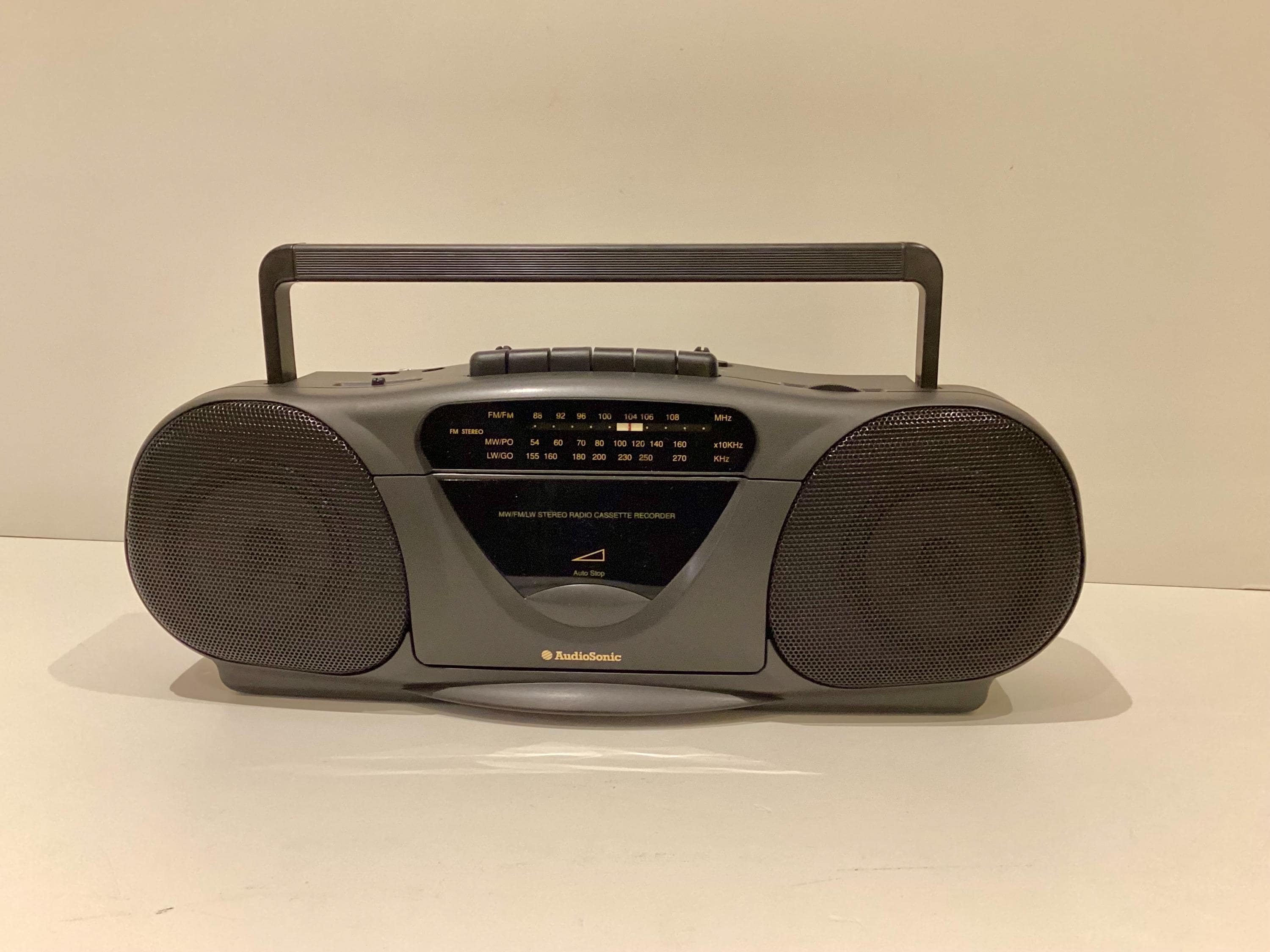 Vintage Boombox | NOS AudioSonic TBS5135 Stereo Radio Cassette, New Old Stock 1990s — photo 2 of 11