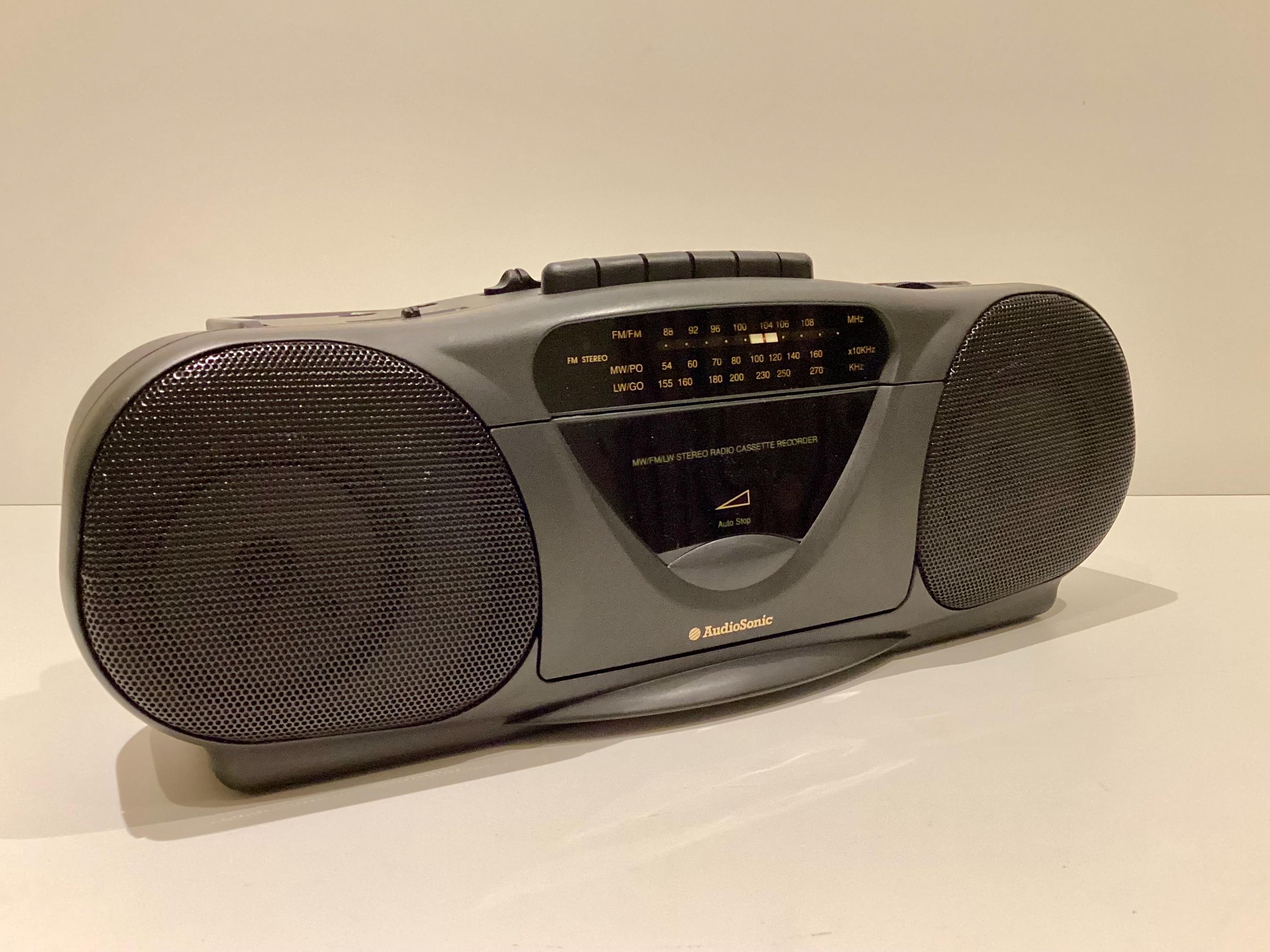 Vintage Boombox | NOS AudioSonic TBS5135 Stereo Radio Cassette, New Old Stock 1990s — photo 3 of 11
