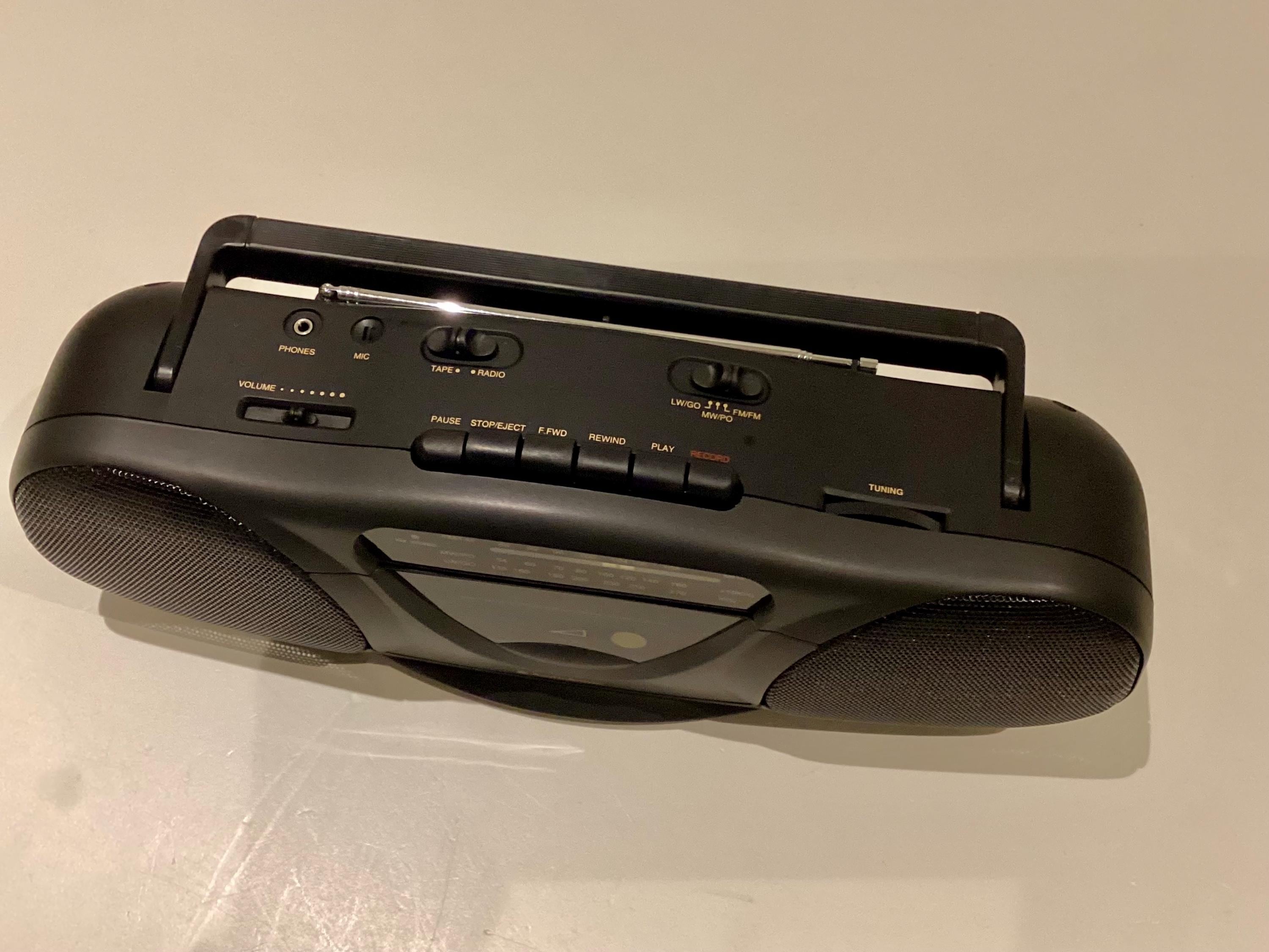 Vintage Boombox | NOS AudioSonic TBS5135 Stereo Radio Cassette, New Old Stock 1990s — photo 7 of 11