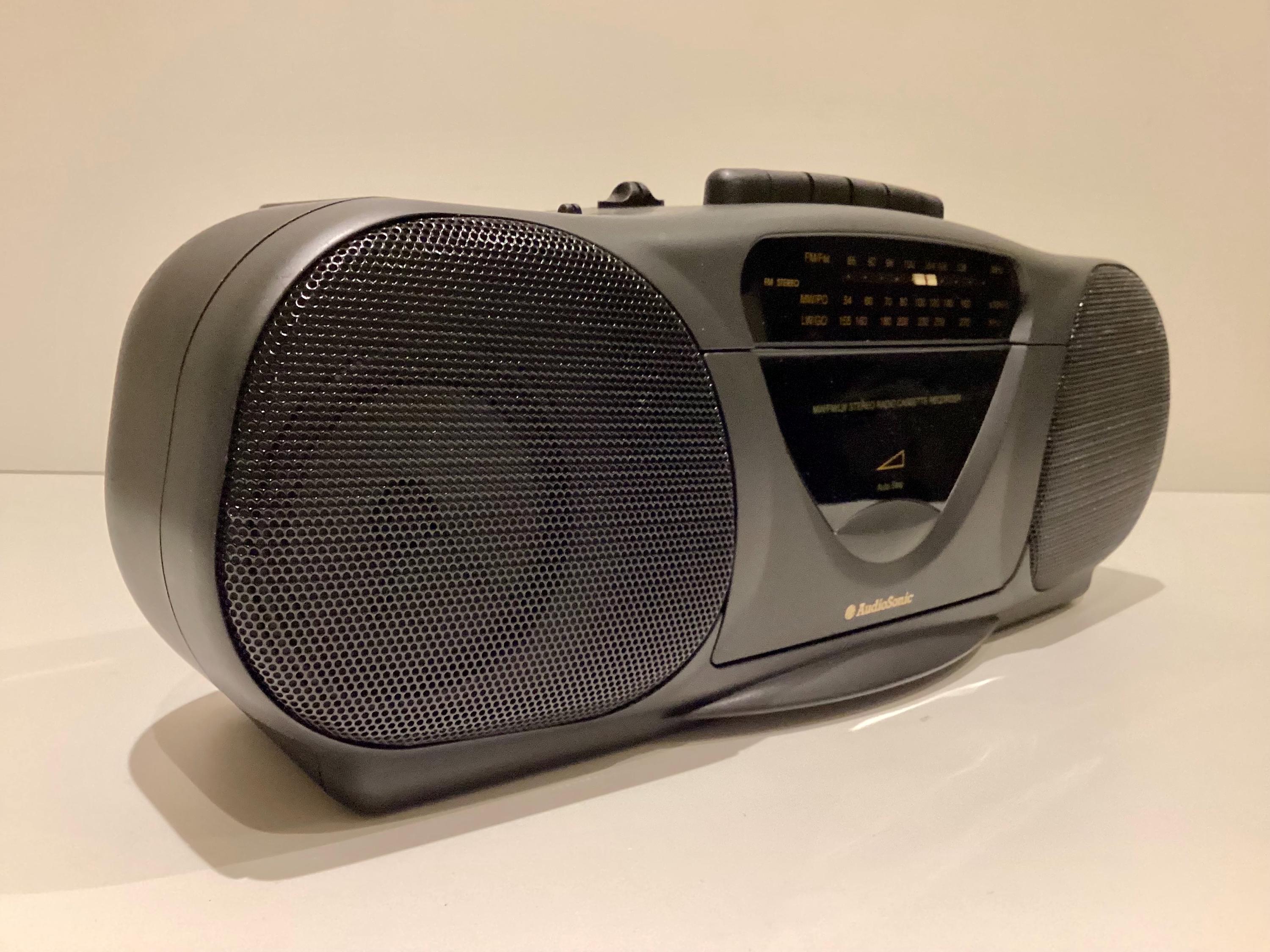 Vintage Boombox | NOS AudioSonic TBS5135 Stereo Radio Cassette, New Old Stock 1990s — photo 9 of 11